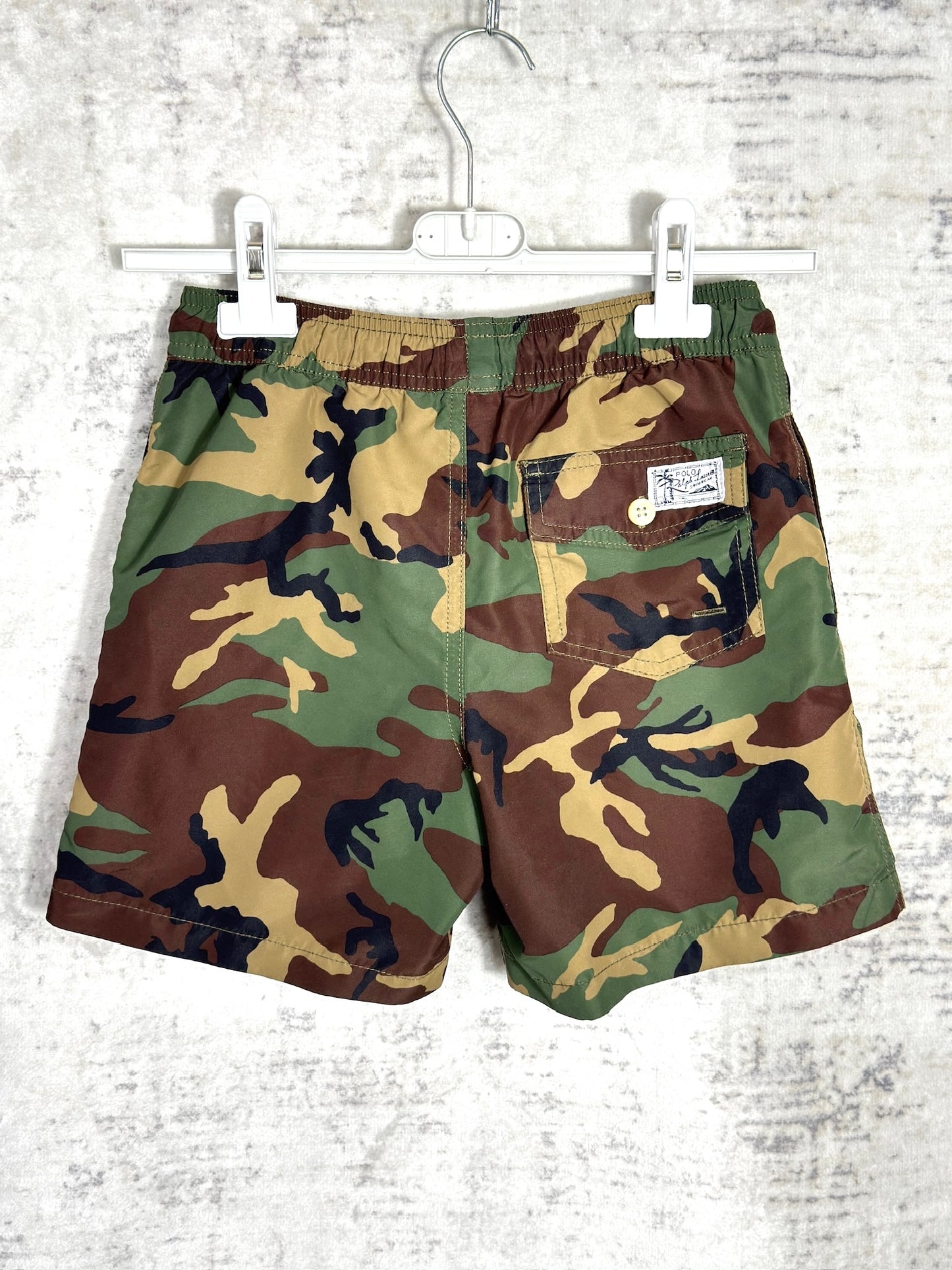 "KIDS" POLO RALPH LAUREN SWIMWEAR CAMO SHORTS  Sz: S/P (8) 140