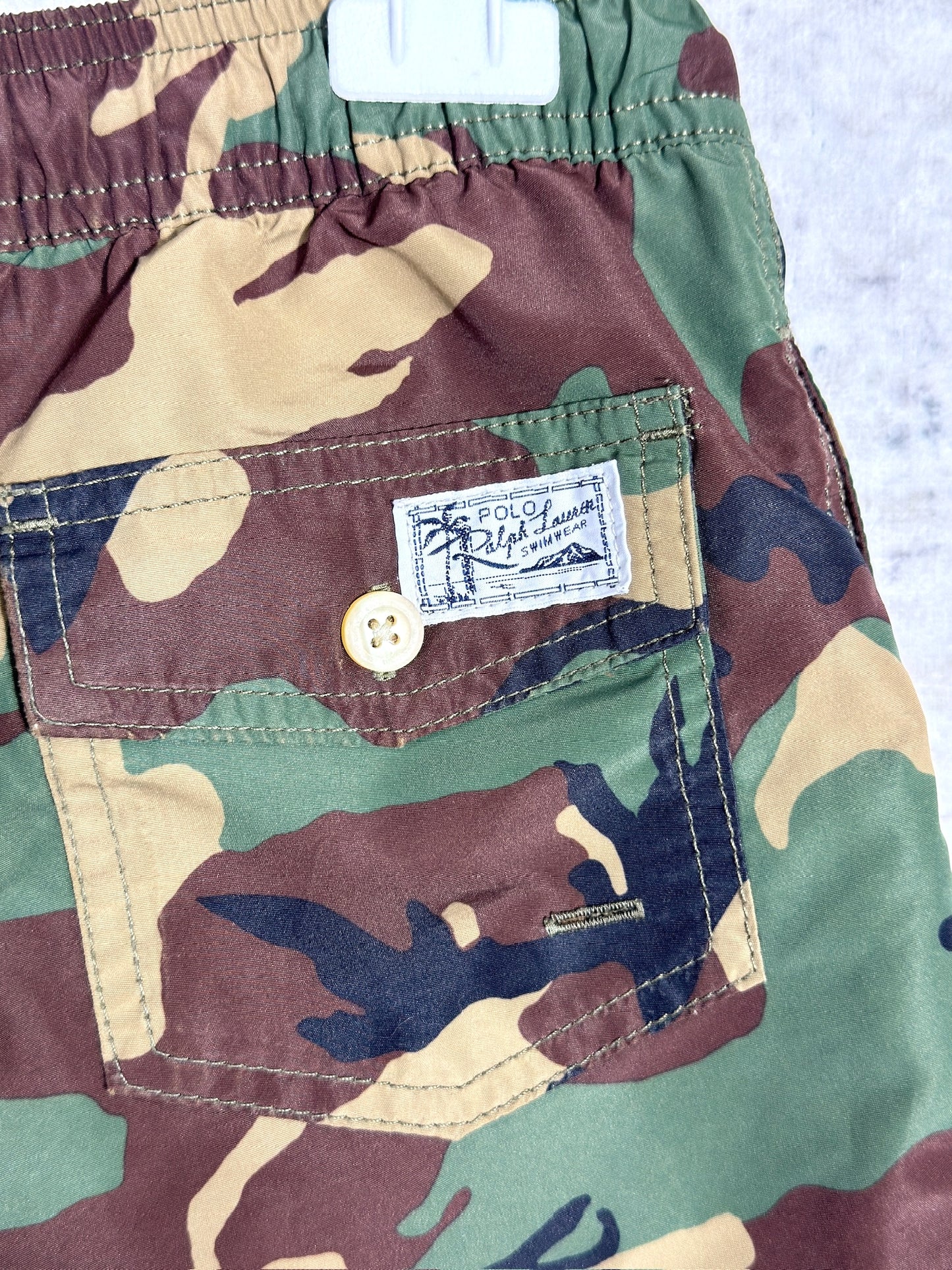 "KIDS" POLO RALPH LAUREN SWIMWEAR CAMO SHORTS  Sz: S/P (8) 140