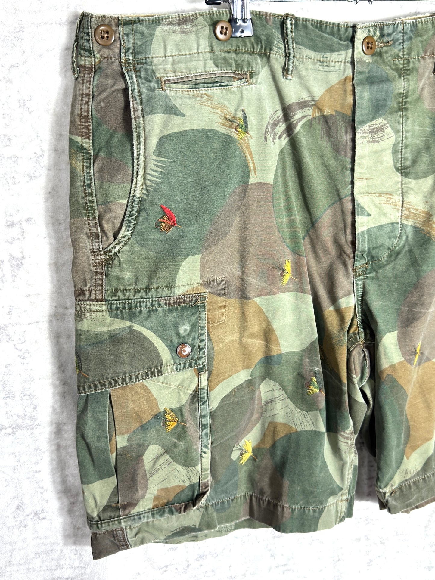 POLO RALPH LAUREN "SNAKE RIVER" CARGO SHORTS  SZ: 38