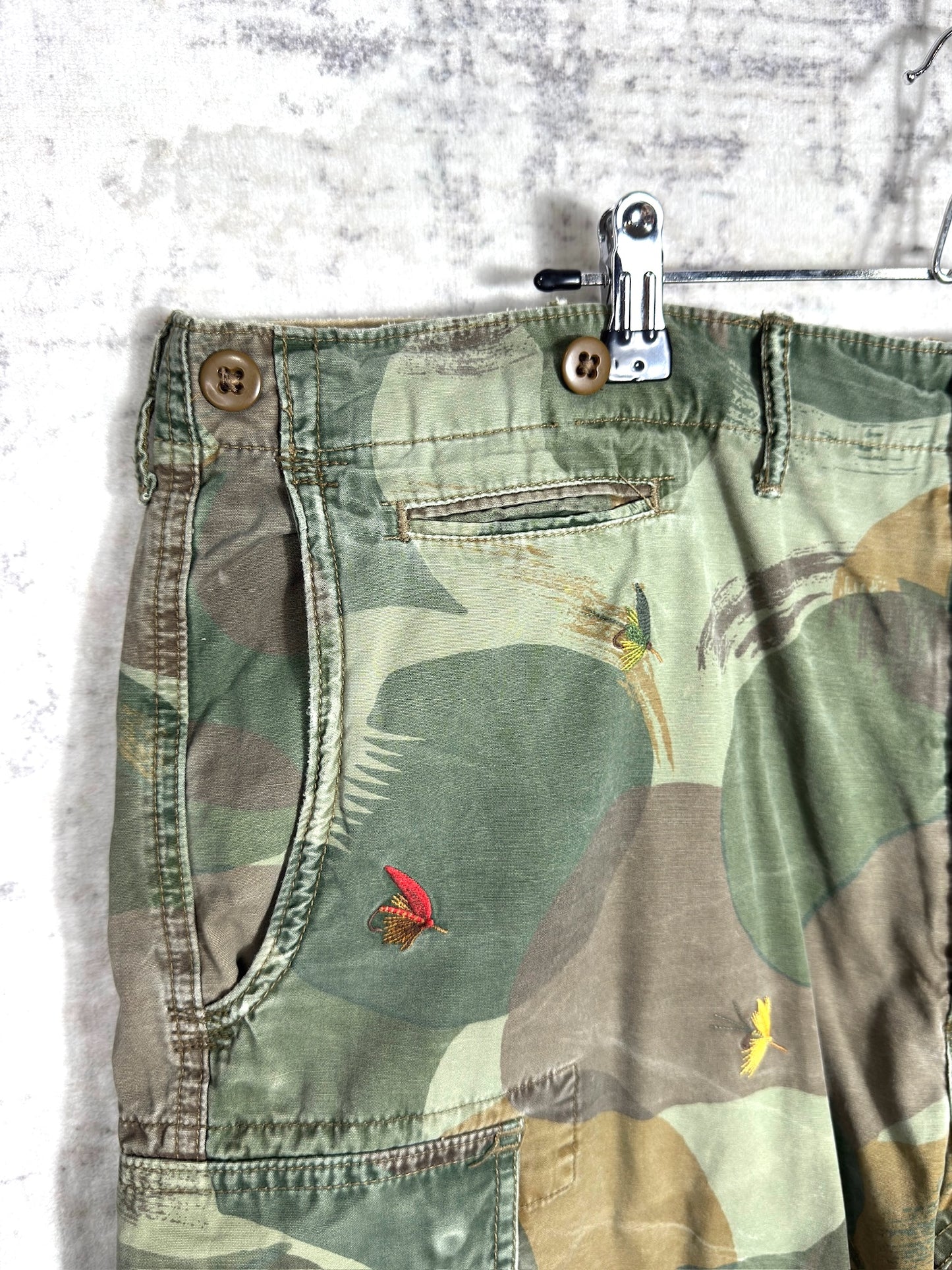POLO RALPH LAUREN "SNAKE RIVER" CARGO SHORTS  SZ: 38