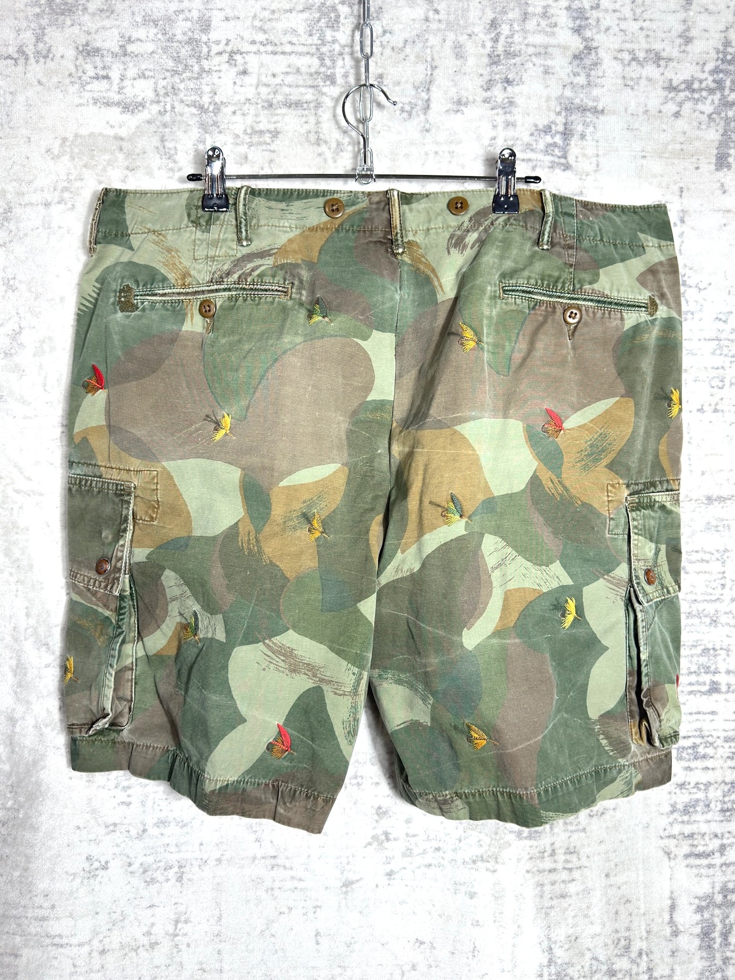 POLO RALPH LAUREN "SNAKE RIVER" CARGO SHORTS  SZ: 38