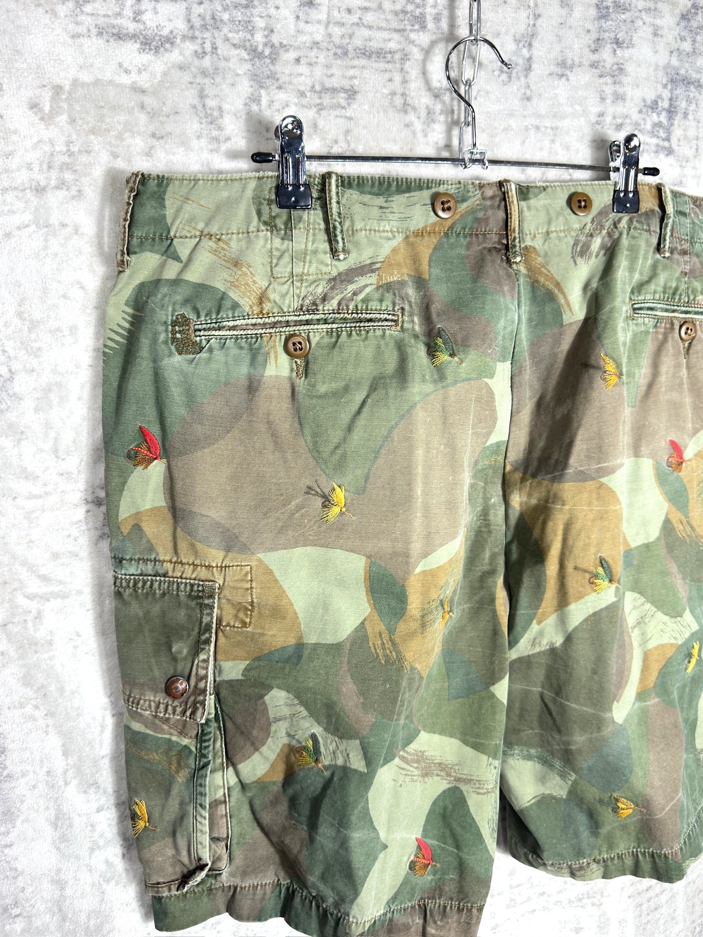 POLO RALPH LAUREN "SNAKE RIVER" CARGO SHORTS  SZ: 38