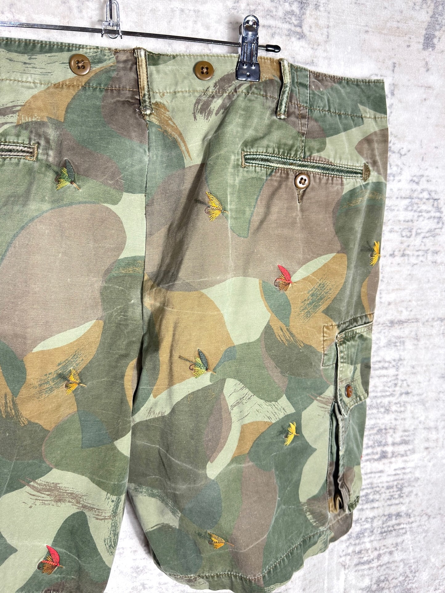 POLO RALPH LAUREN "SNAKE RIVER" CARGO SHORTS  SZ: 38