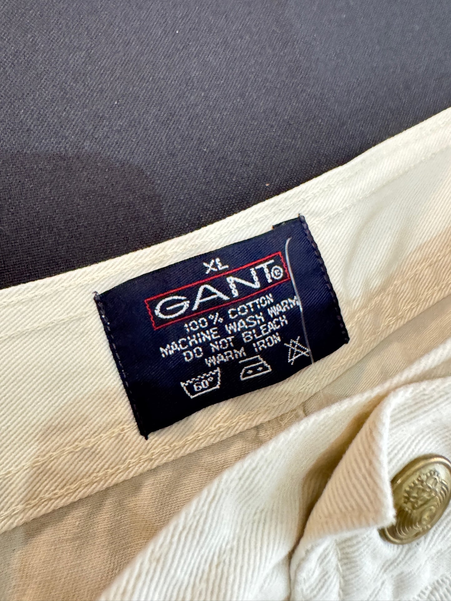 VINTAGE 90s GANT U.S.A CHINO SHORTS  SZ: XL