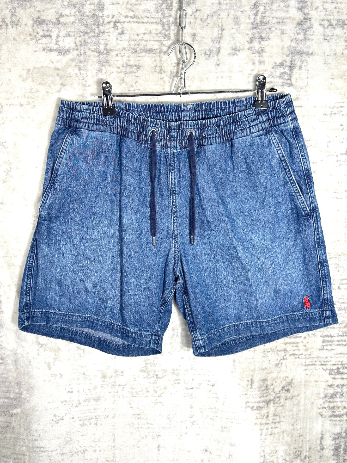 RALPH LAUREN POLO "PREPSTER" DENIM SHORTS  SZ: M