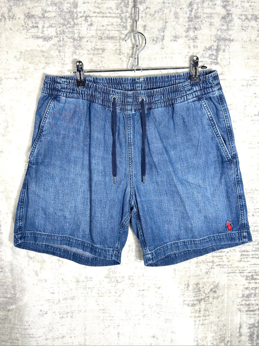 RALPH LAUREN POLO "PREPSTER" DENIM SHORTS  SZ: M