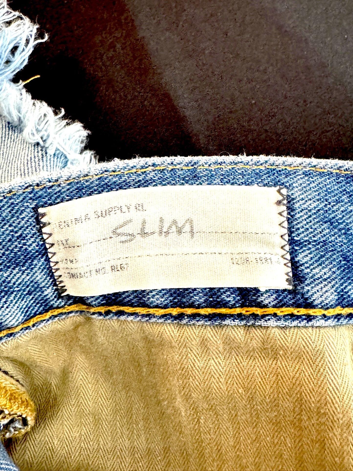 RALPH LAUREN DENIM & SUPPLY DISTRESSED DENIM SHORTS  SZ: 30