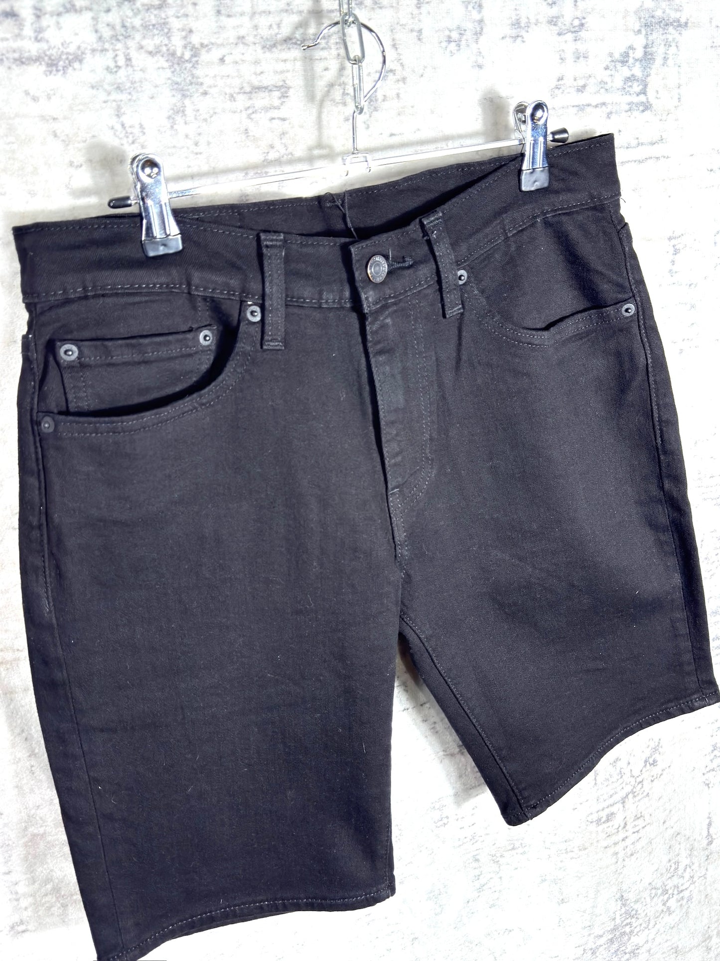 LEVI'S 511 "SLIM" BLACK DENIM SHORTS Sz: 31