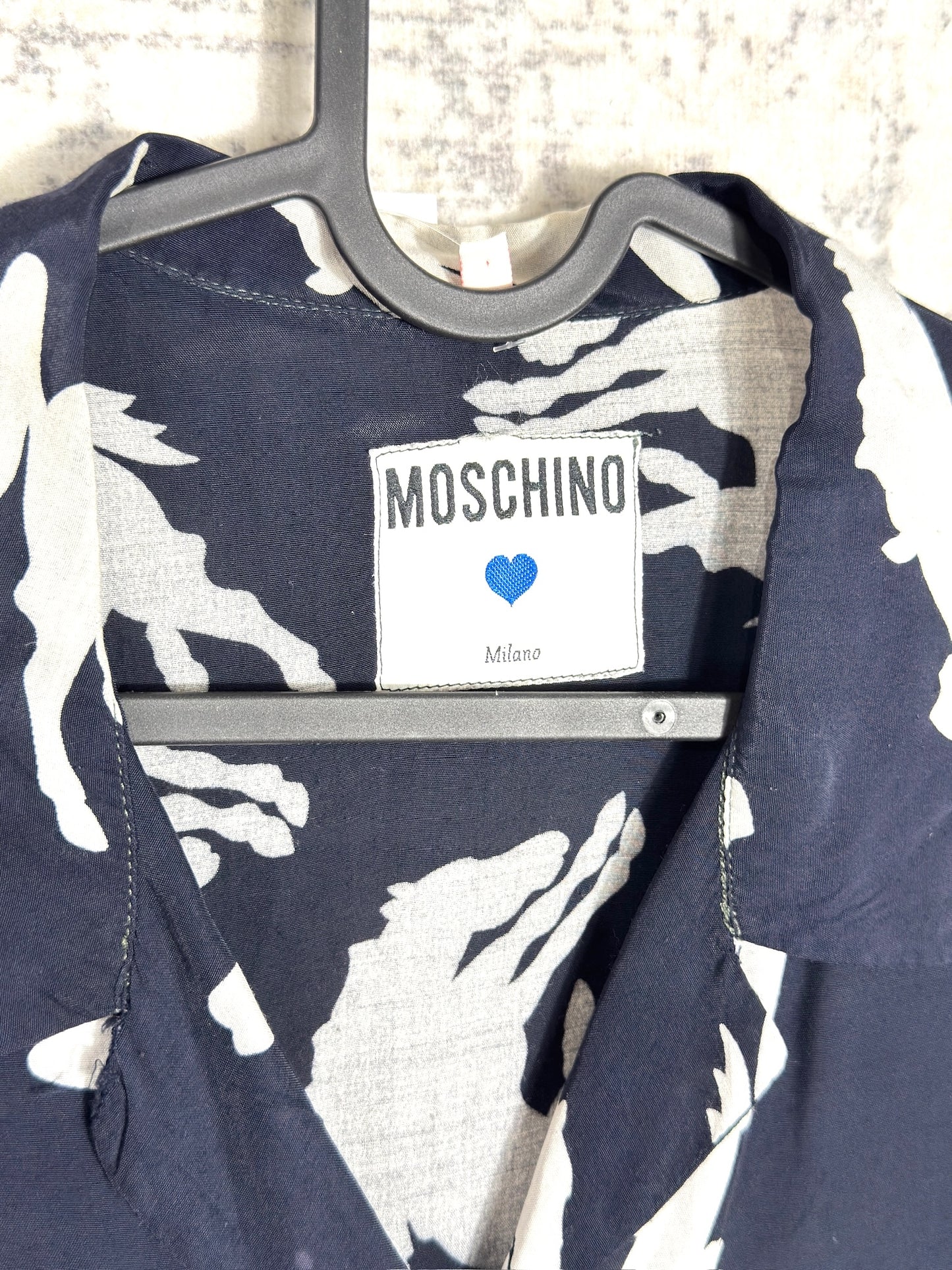 VINTAGE 80s MOSCHINO "CIRCA" SHORT SLEEVES SHIRT SZ: M