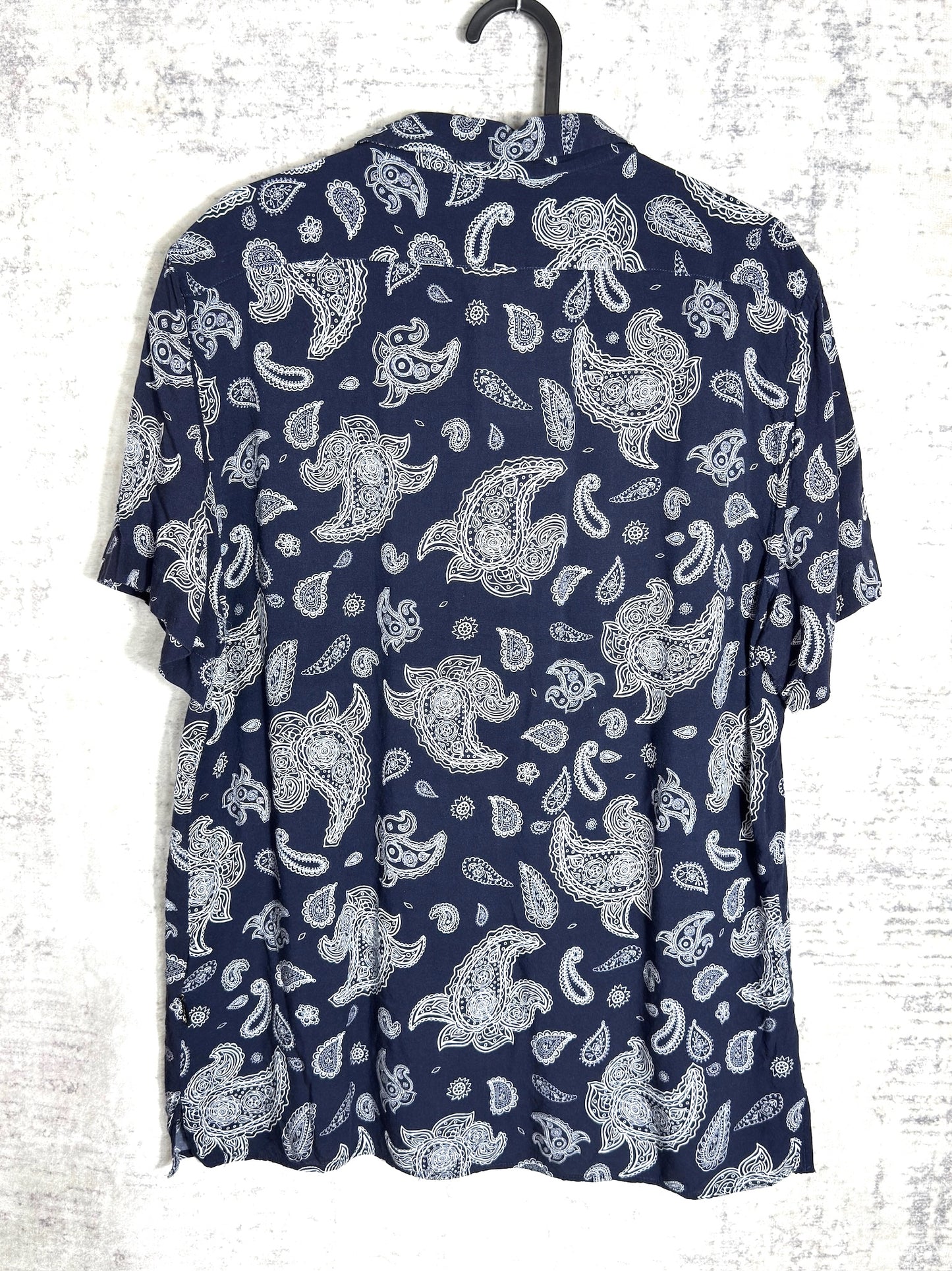 SCHOTT N.Y.C "PAISLEY" SHORT SLEEVES SHIRT SZ:M