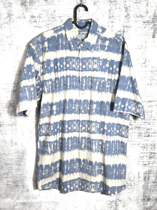 VINTAGE 90s COUNTRY STORE "TIE DYE" SHORT SLEEVES SHIRT SZ: M