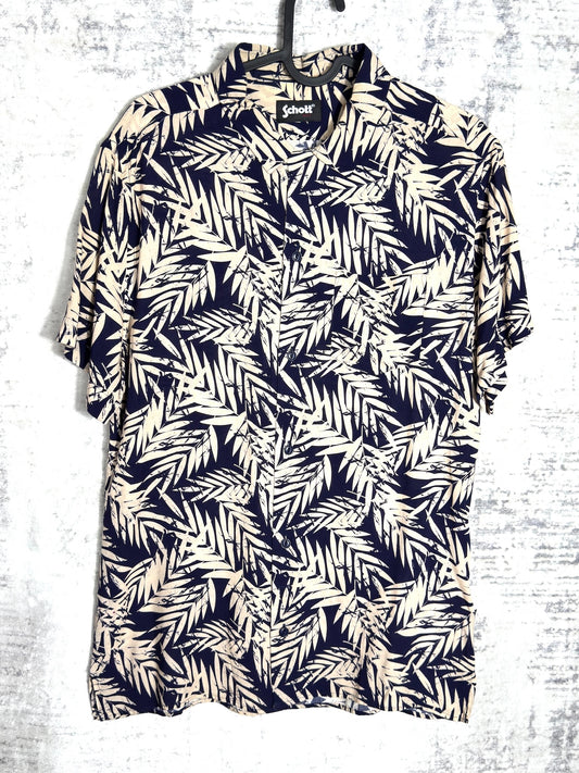 SCHOTT N.Y.C "FLORAL" SHORT SLEEVES SHIRT SZ: S