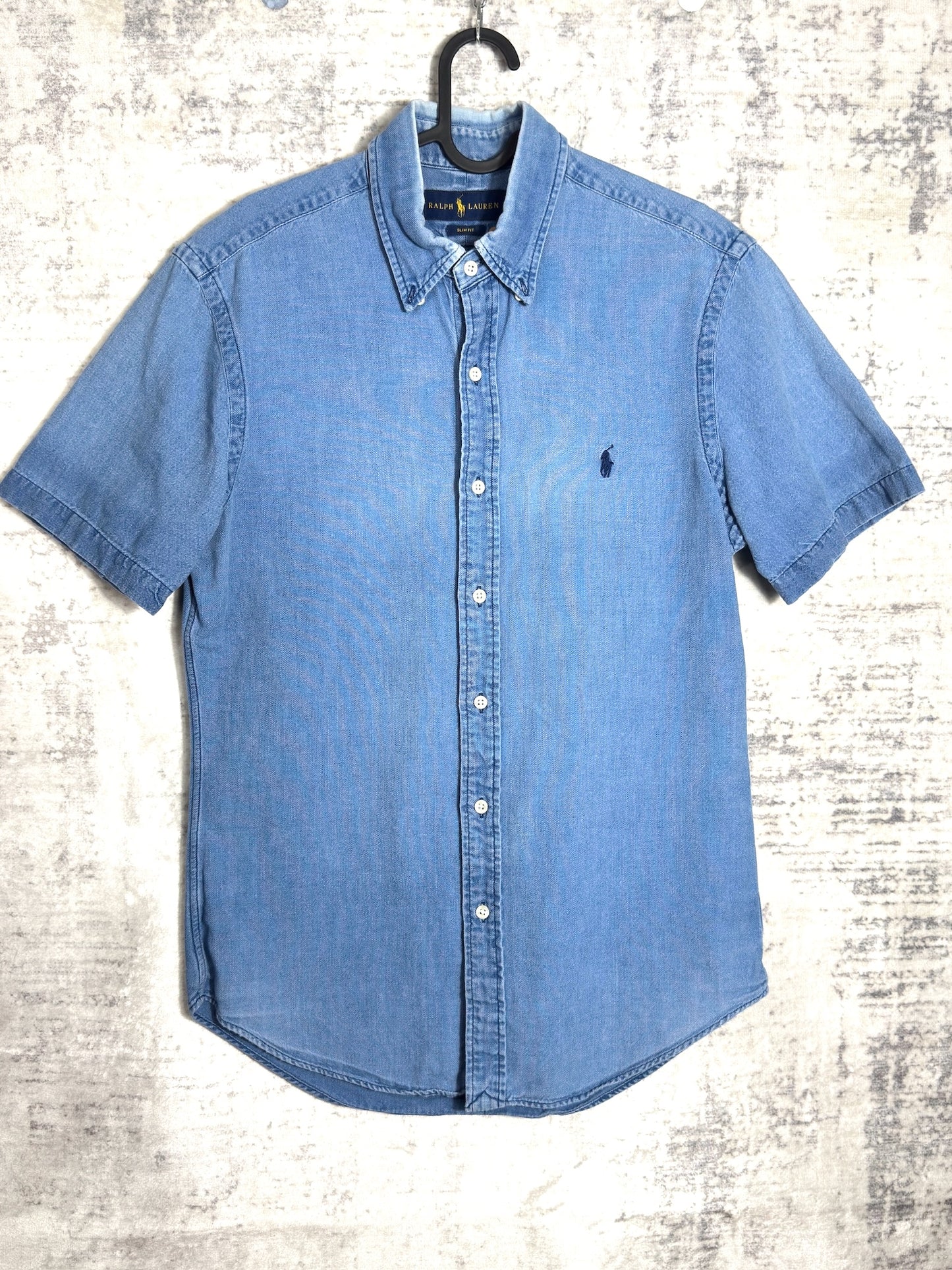 RALPH LAUREN "SLIM FIT" SHORT SLEEVES SHIRT SZ: M