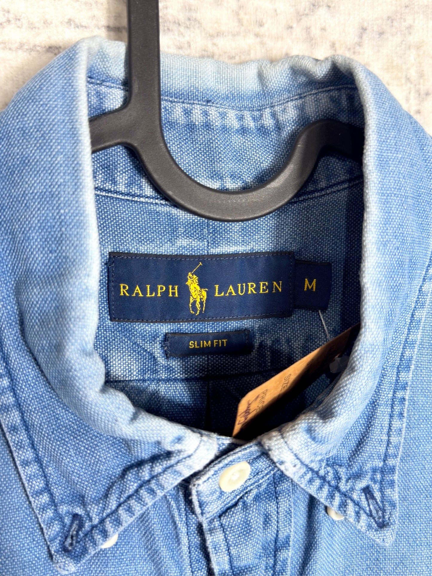 RALPH LAUREN "SLIM FIT" SHORT SLEEVES SHIRT SZ: M
