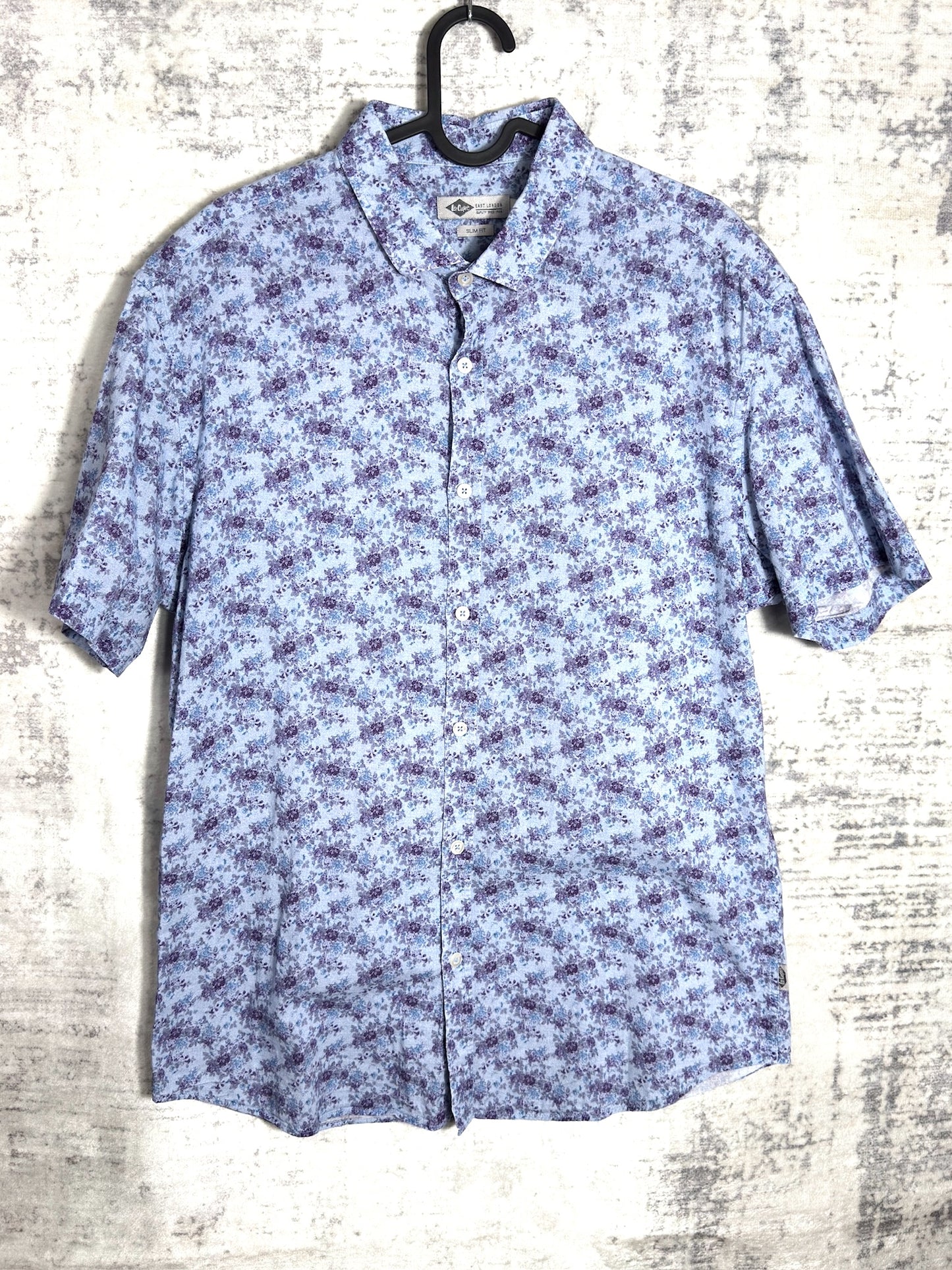 LEE COOPER "FLORAL" SHORT SLEEVES SHIRT SZ: L