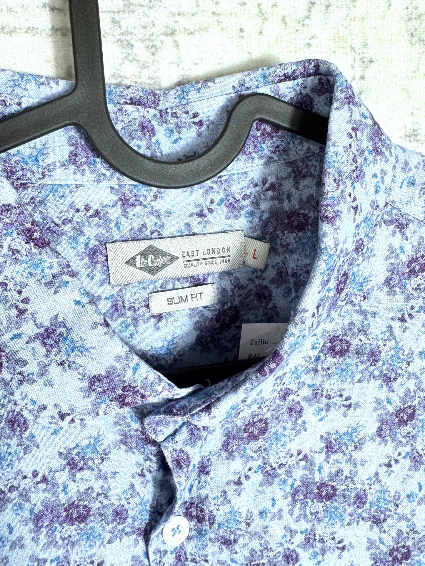 LEE COOPER "FLORAL" SHORT SLEEVES SHIRT SZ: L