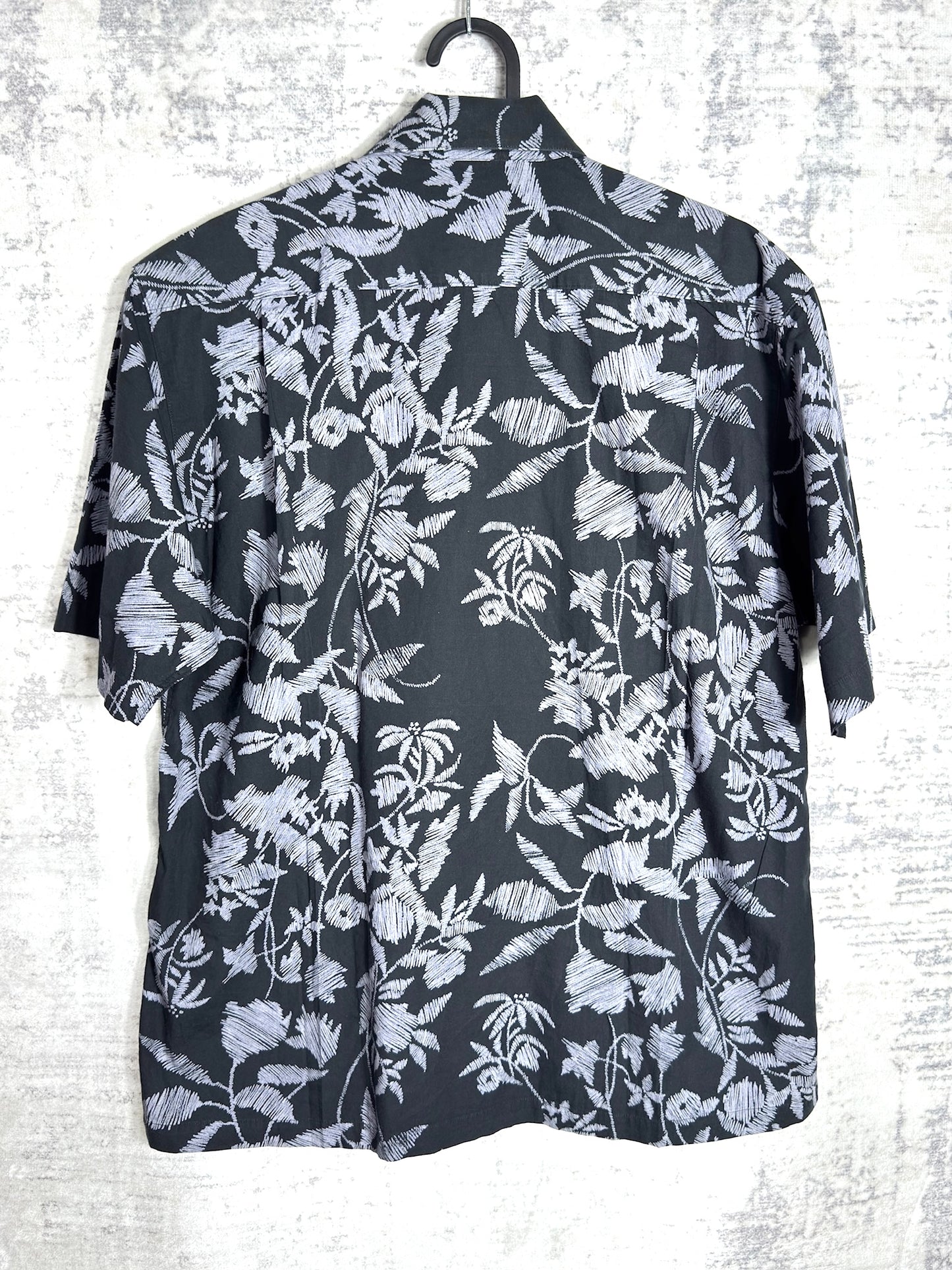 Y2K LECENT "FLORAL" HAWAII SHORT SLEEVES SHIRT SZ: M