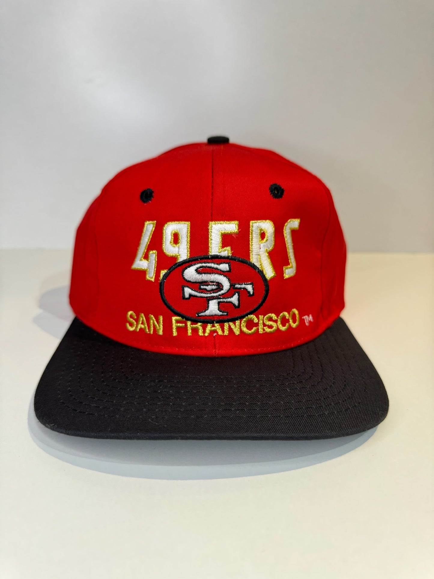 VINTAGE 1993 SAN FRANCISCO 49ERS AMCAP SNAPBACK CAP HAT