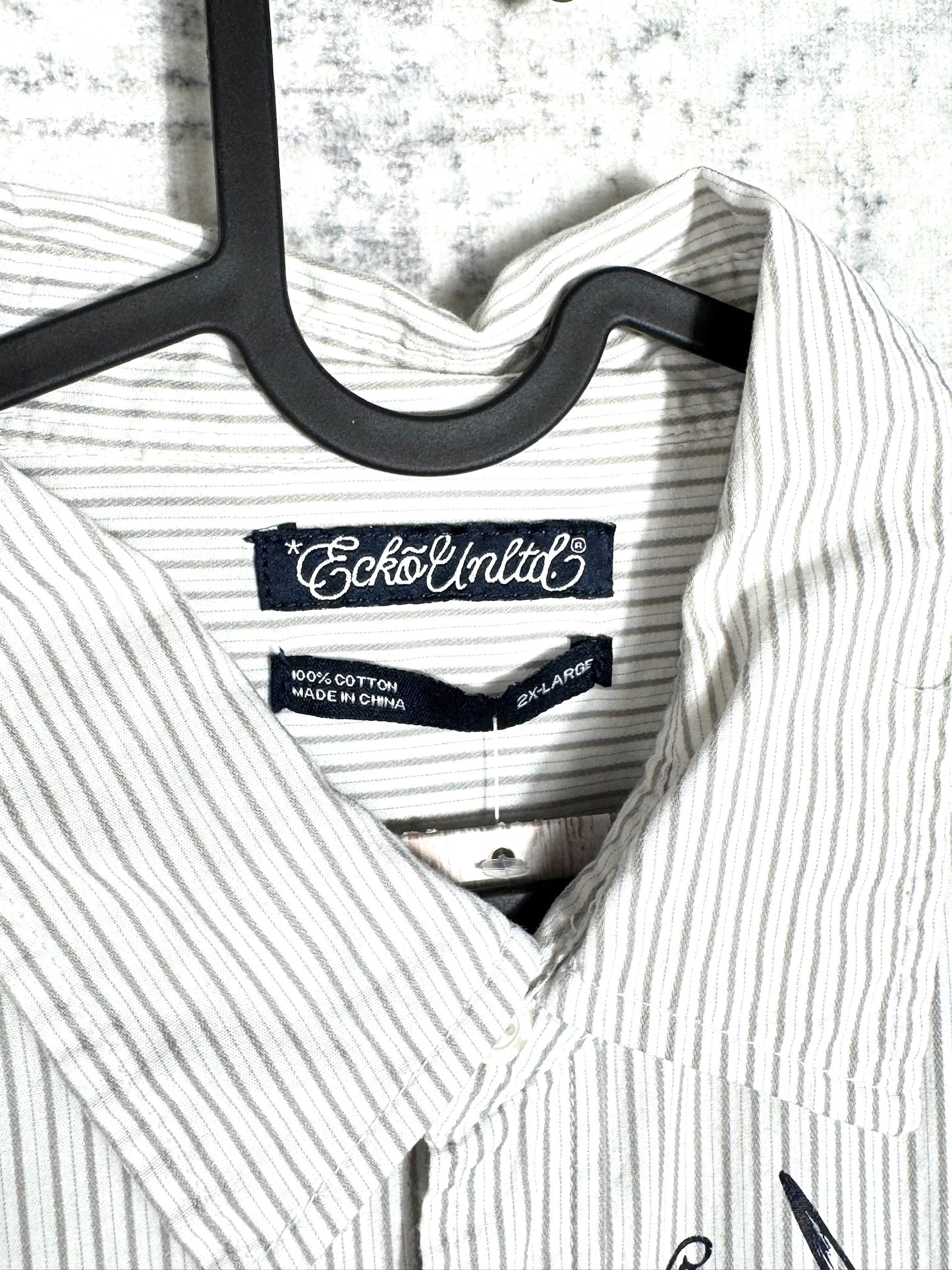 Y2K ECKO UNLTD "CHECK" SHORT SLEEVES SHIRT SZ: XXL