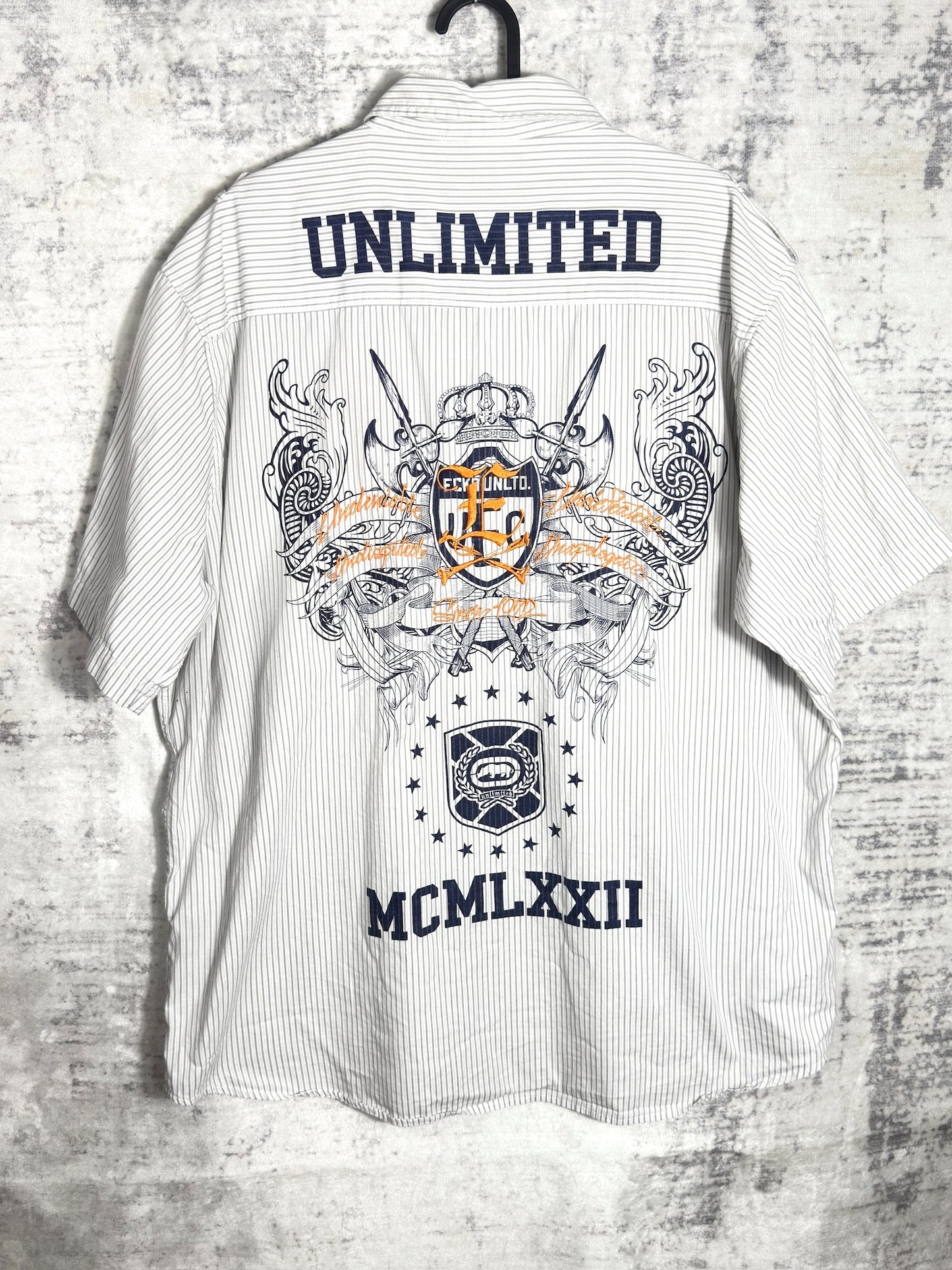 Y2K ECKO UNLTD "CHECK" SHORT SLEEVES SHIRT SZ: XXL