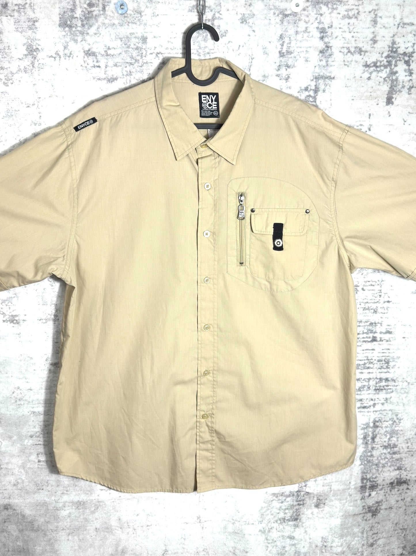 Y2K ENYCE SHORT SLEEVES SHIRT SZ: 3XL
