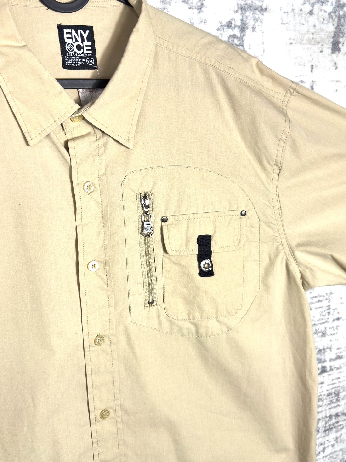 Y2K ENYCE SHORT SLEEVES SHIRT SZ: 3XL
