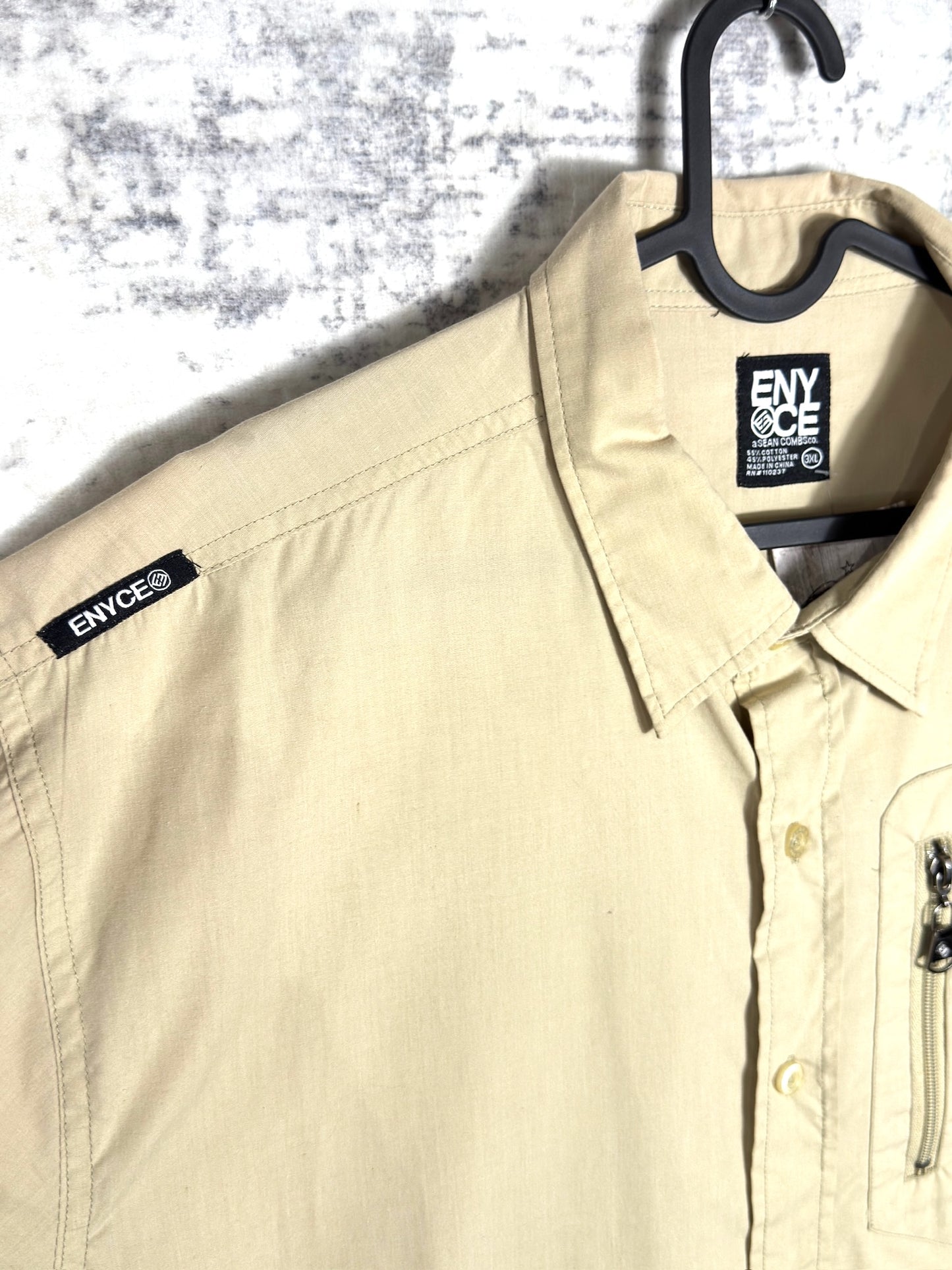 Y2K ENYCE SHORT SLEEVES SHIRT SZ: 3XL