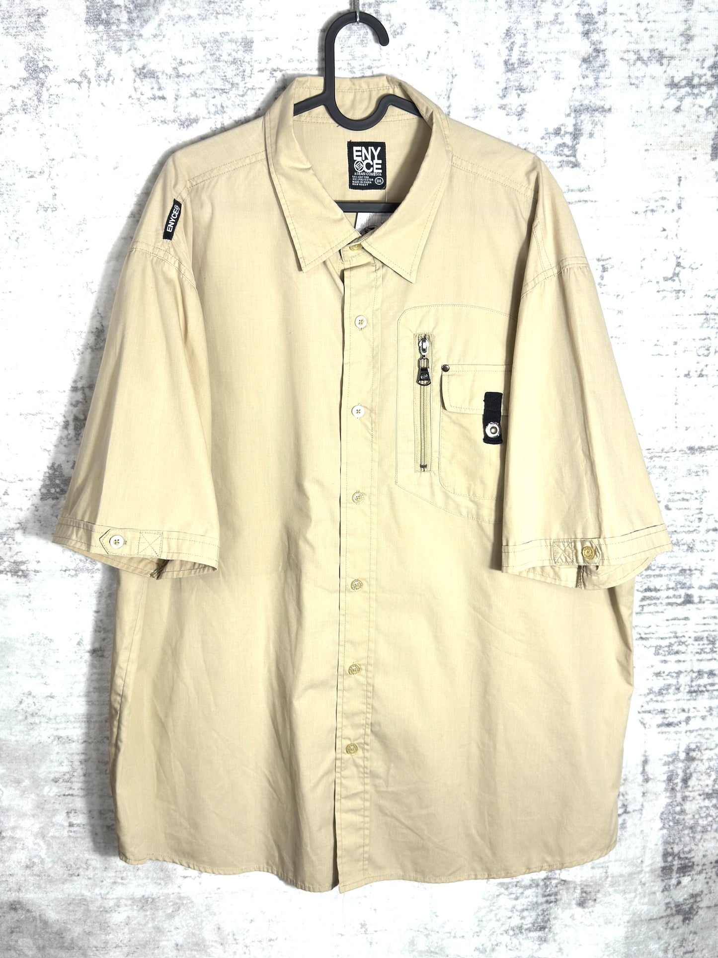 Y2K ENYCE SHORT SLEEVES SHIRT SZ: 3XL