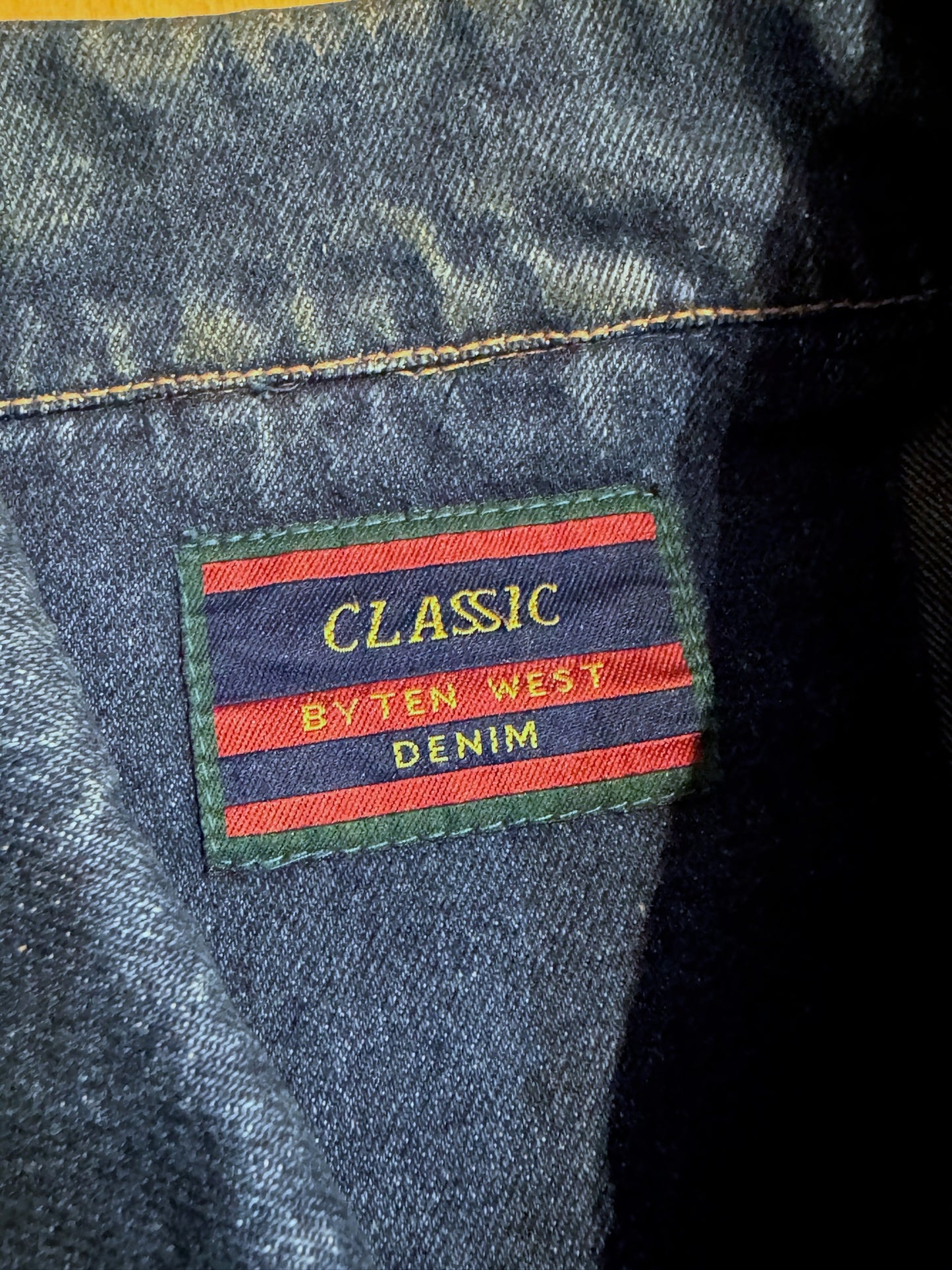 VINTAGE 90s CLASSIC BY TEN WEST DENIM JACKET SZ: L