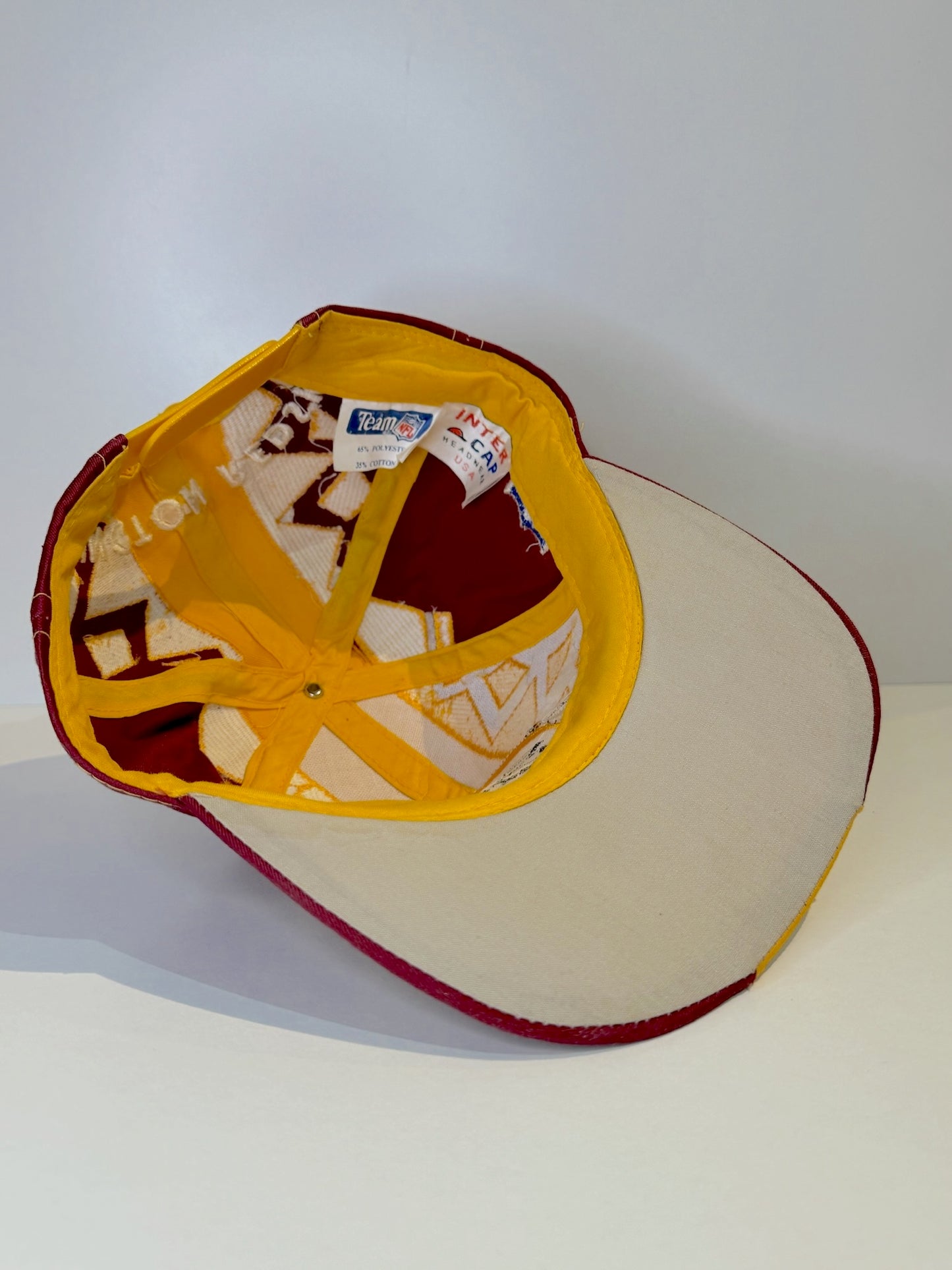 VINTAGE 90s WASHINGTON REDSKINS INTER CAP SNAPBACK CAP HAT