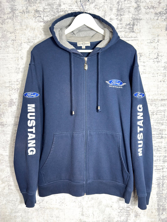 FORD MUSTANG BY THE BRADFORD EXCHANGE HOODIE ZIP UP Sz: L