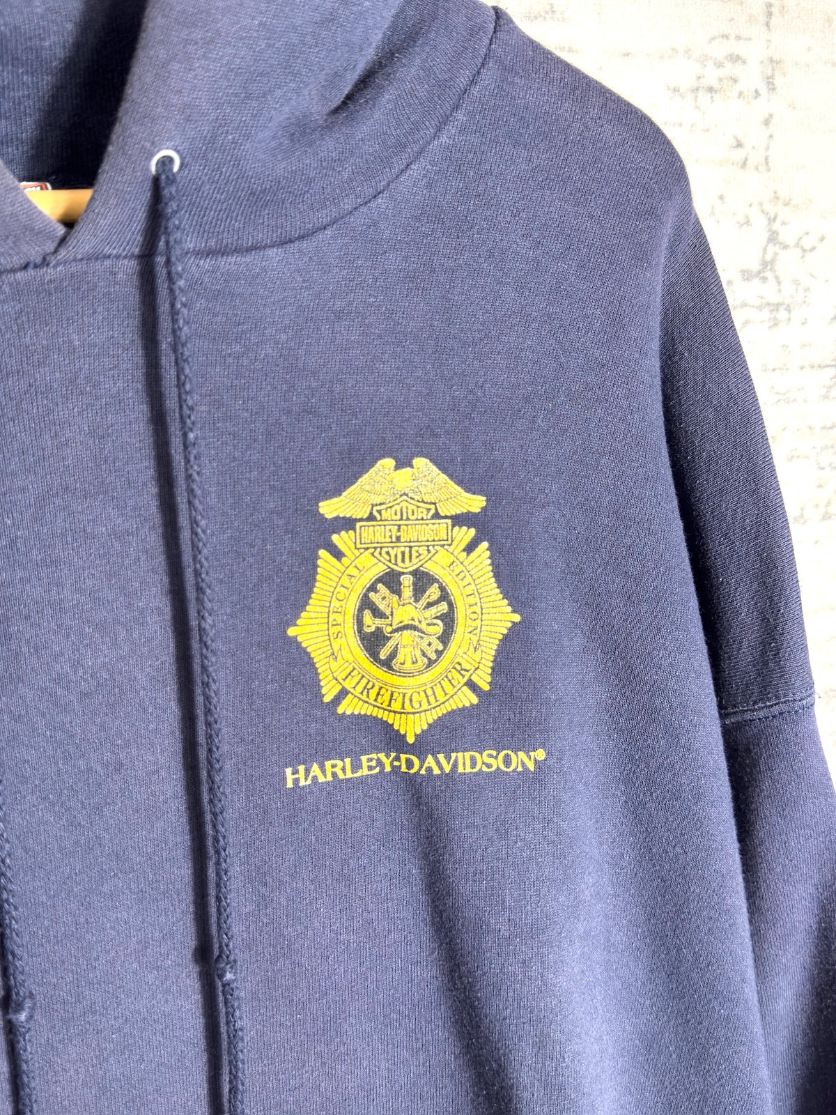 HARLEY DAVIDSON 2002 "SPECIAL EDITION FIREFIGHTER" HOODIE Sz: XXL