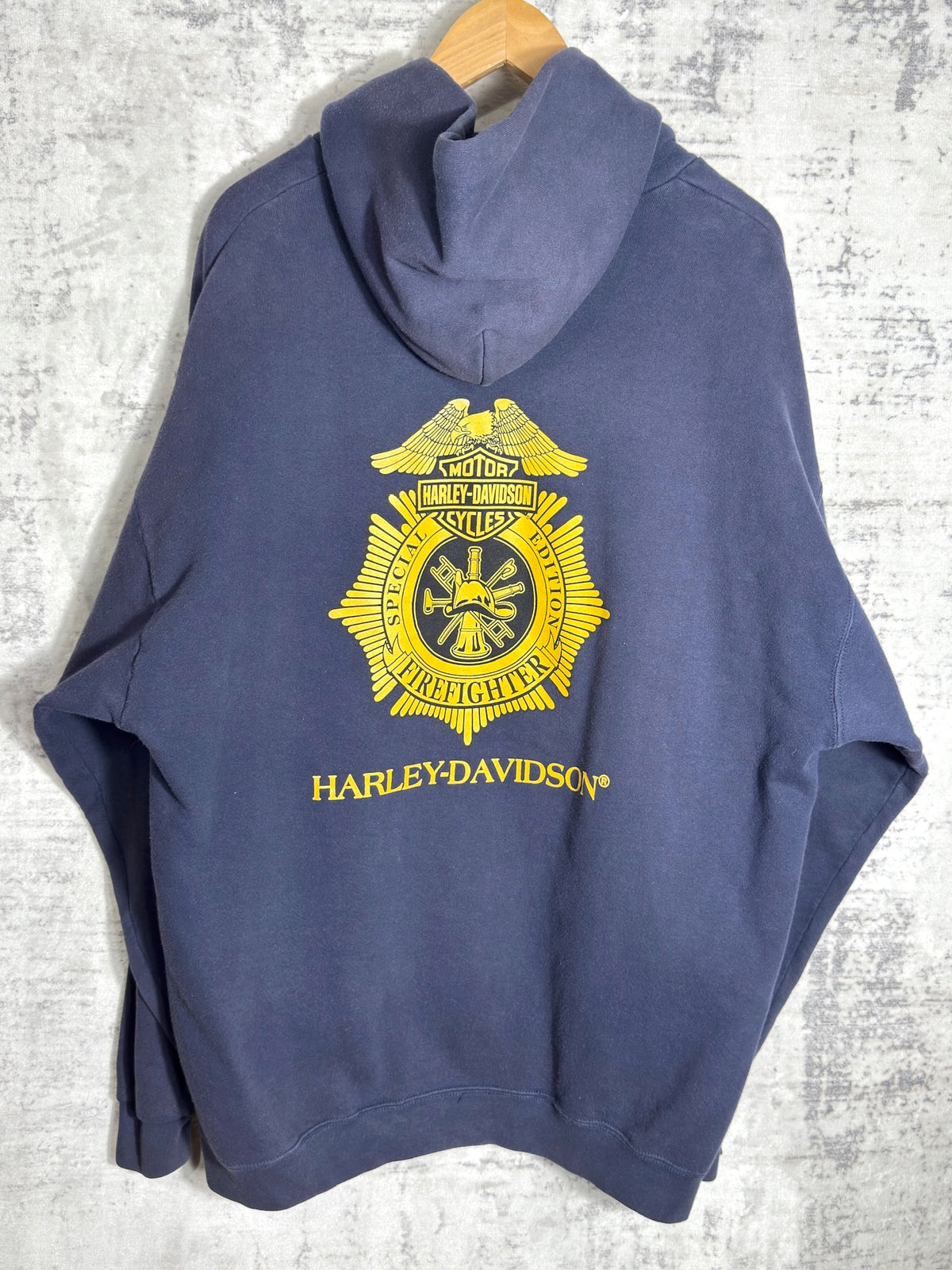 HARLEY DAVIDSON 2002 "SPECIAL EDITION FIREFIGHTER" HOODIE Sz: XXL