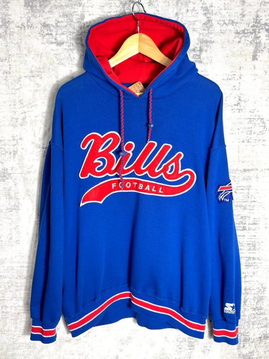STARTER VINTAGE 90s BUFFALO BILLS HOODIE Sz: L