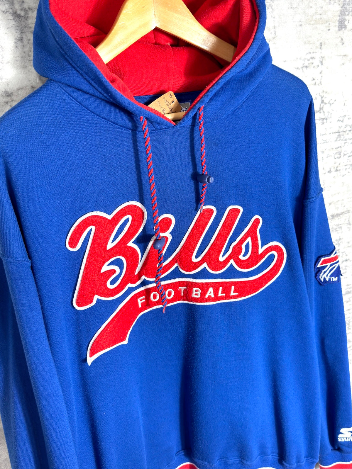 STARTER VINTAGE 90s BUFFALO BILLS HOODIE Sz: L