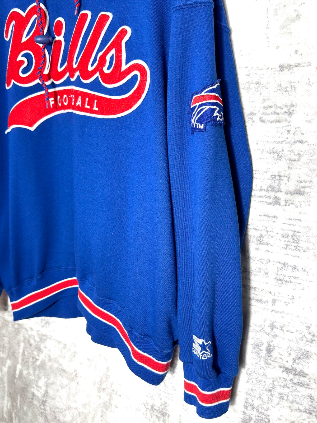 STARTER VINTAGE 90s BUFFALO BILLS HOODIE Sz: L