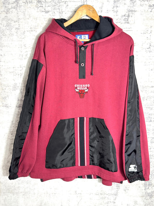 STARTER VINTAGE 90s CHICAGO BULLS HOODIE Sz: M
