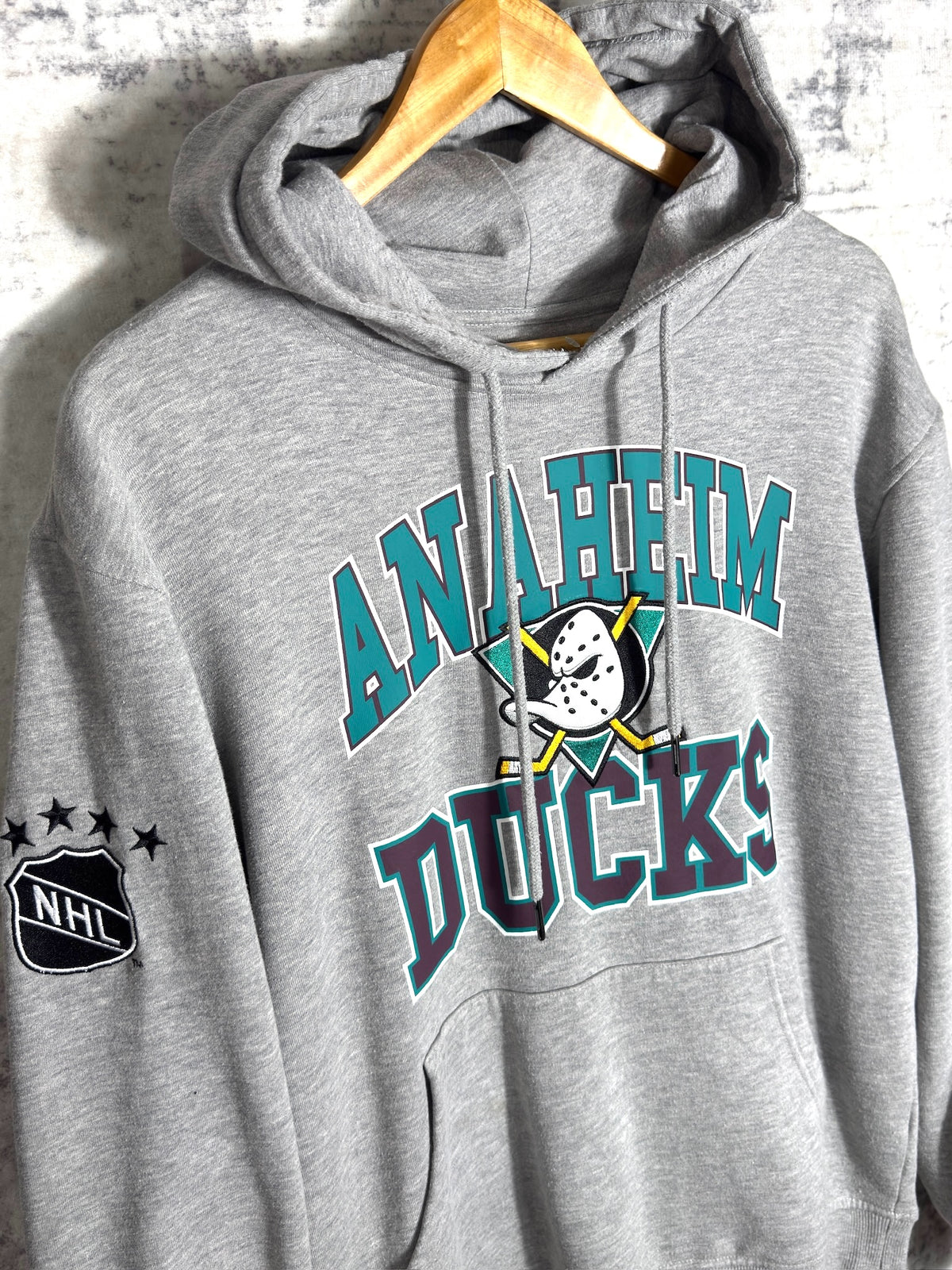 VINTAGE 90s MIGHTY DUCKS HOODIE Sz: S