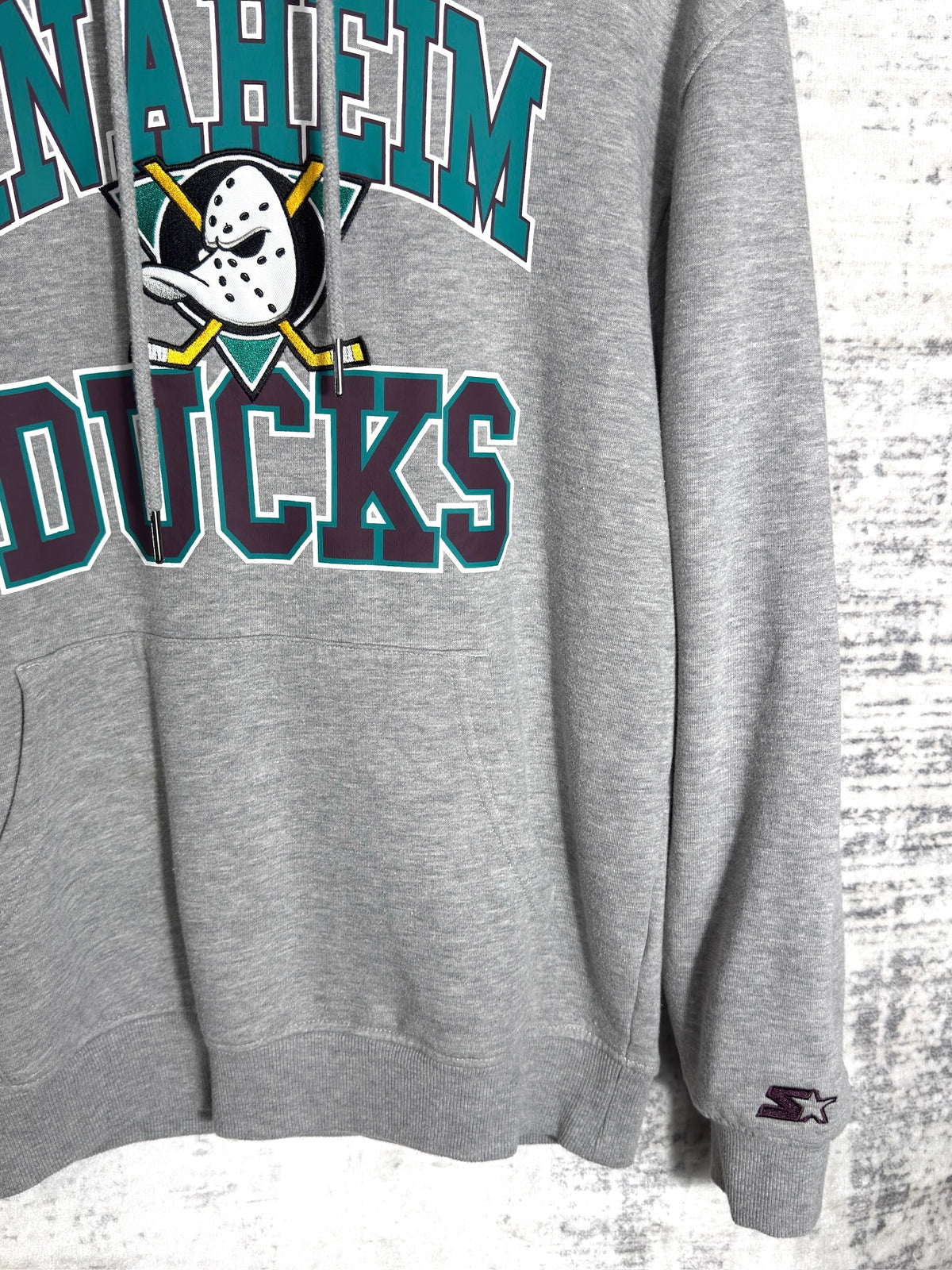 VINTAGE 90s MIGHTY DUCKS HOODIE Sz: S