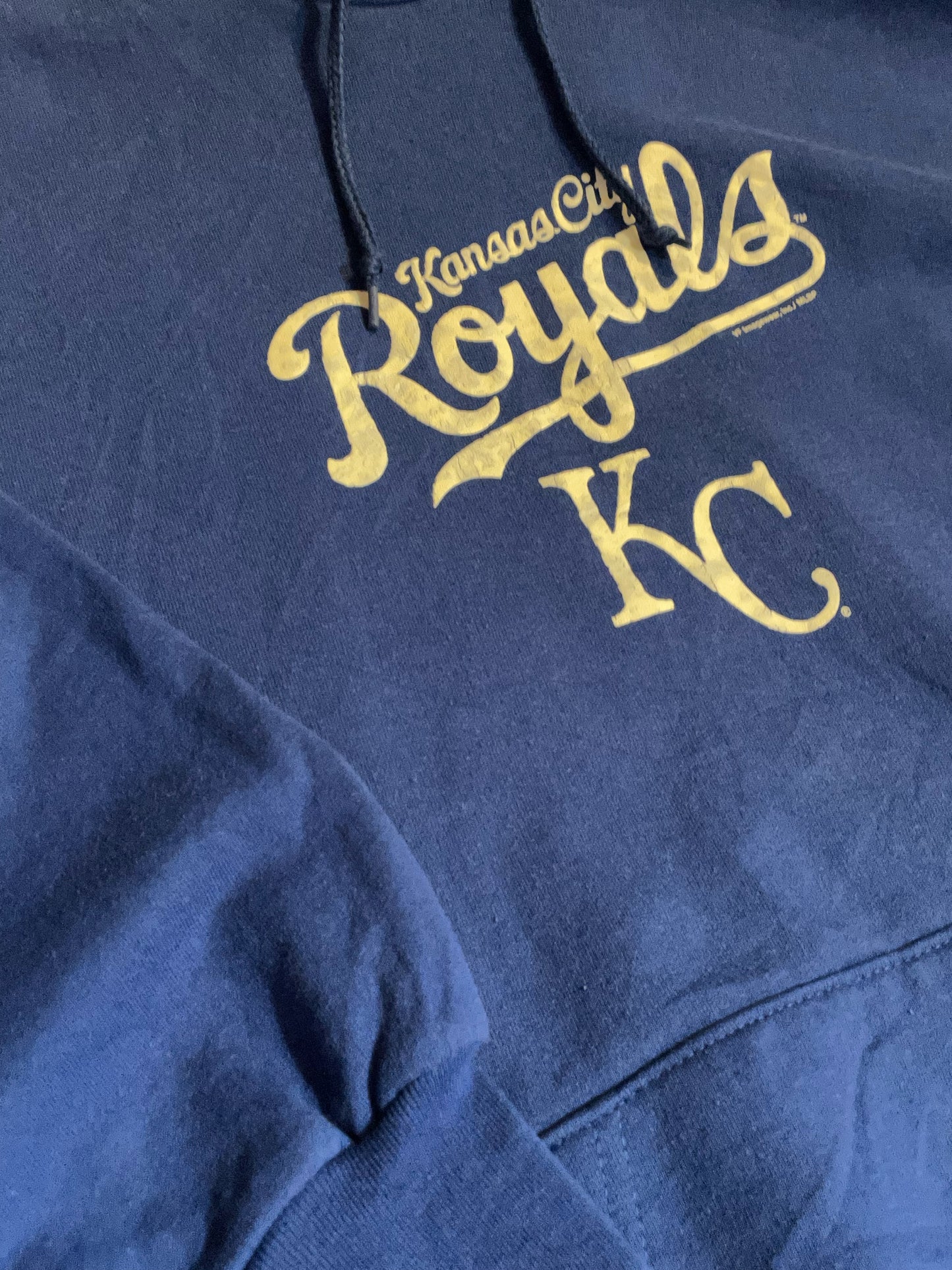 KANSAS CITY ROYALS MLB BASEBALL HOODIE  SZ: L