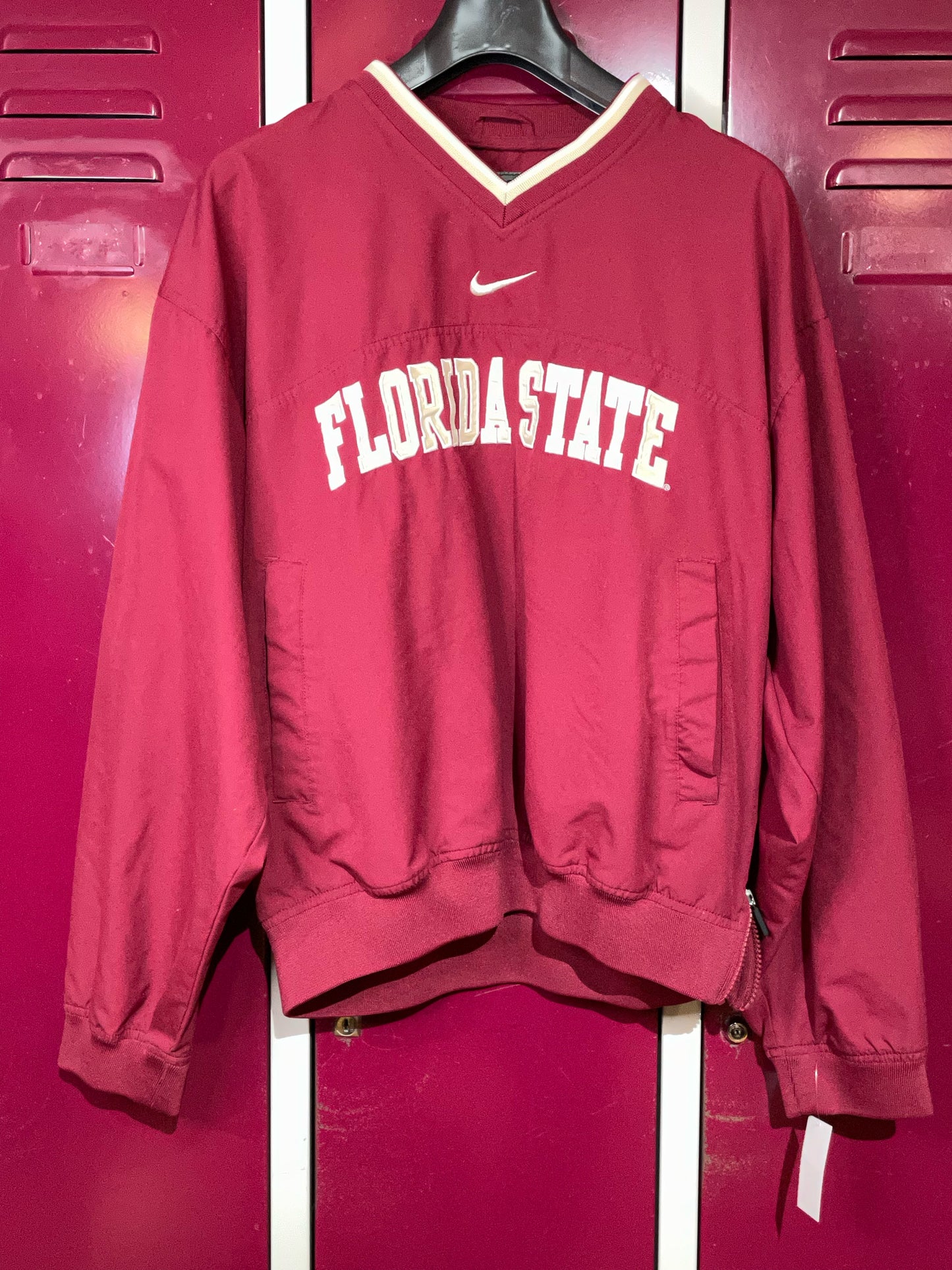 VINTAGE NIKE FLORIDA STATE SEMINOLES PULLOVER WINDBREAKER JACKET  SZ: S