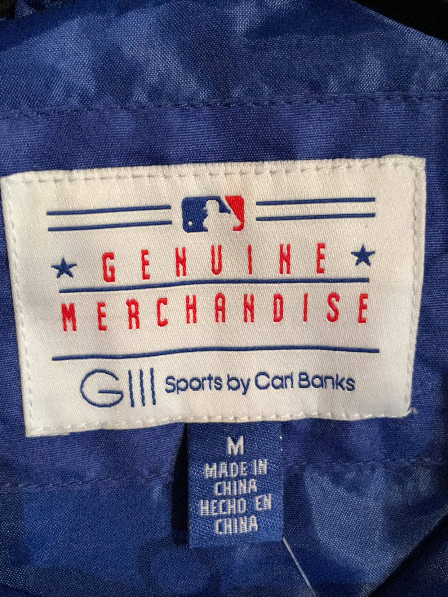 G-III NEW YORK METS MLB BASEBALL TRACK SUIT HALF ZIP TOP  Sz: M