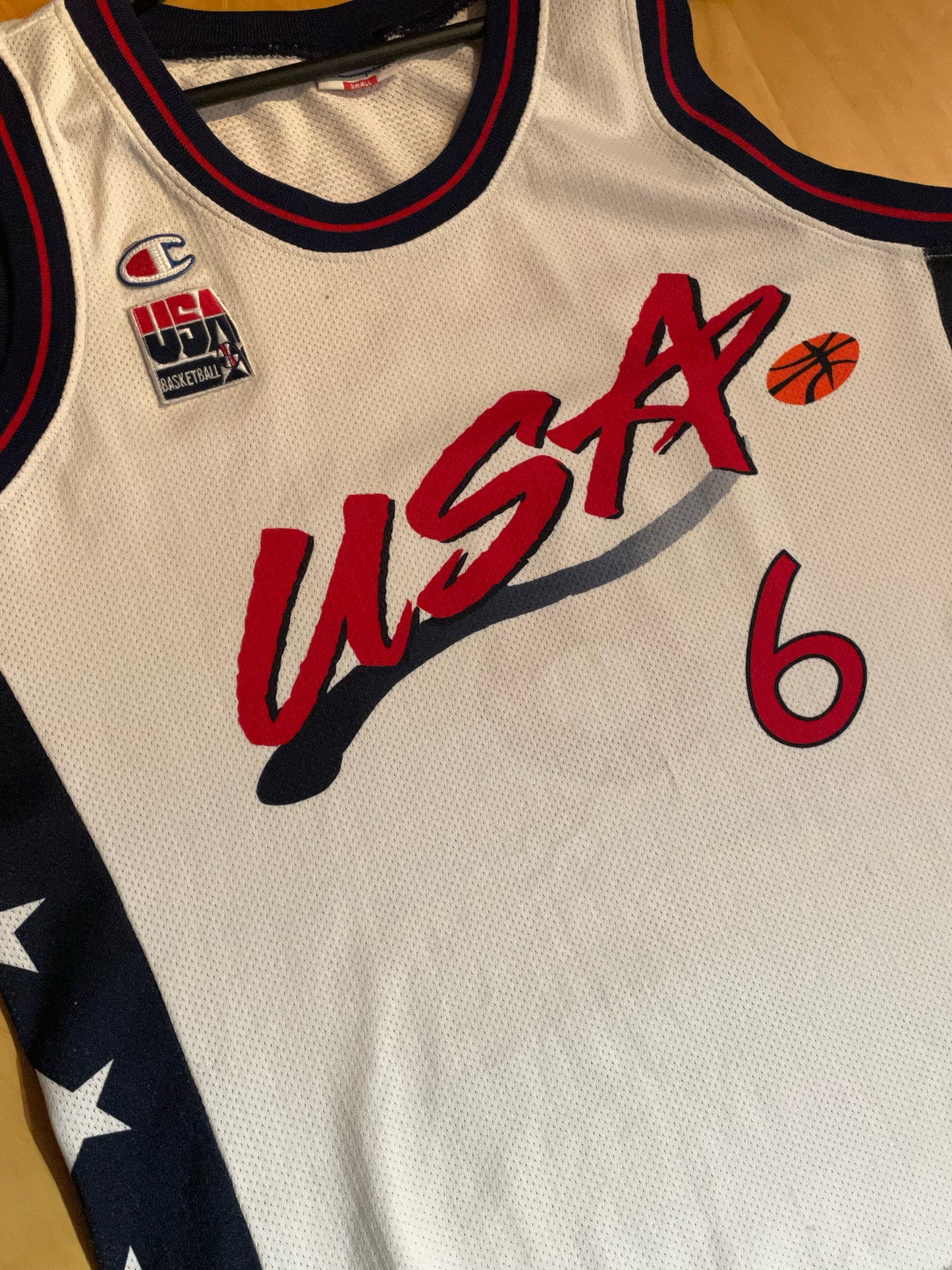 VINTAGE CHAMPION TEAM USA '96 "PENNY HARDAWAY" BASKETBALL JERSEY  SZ: S