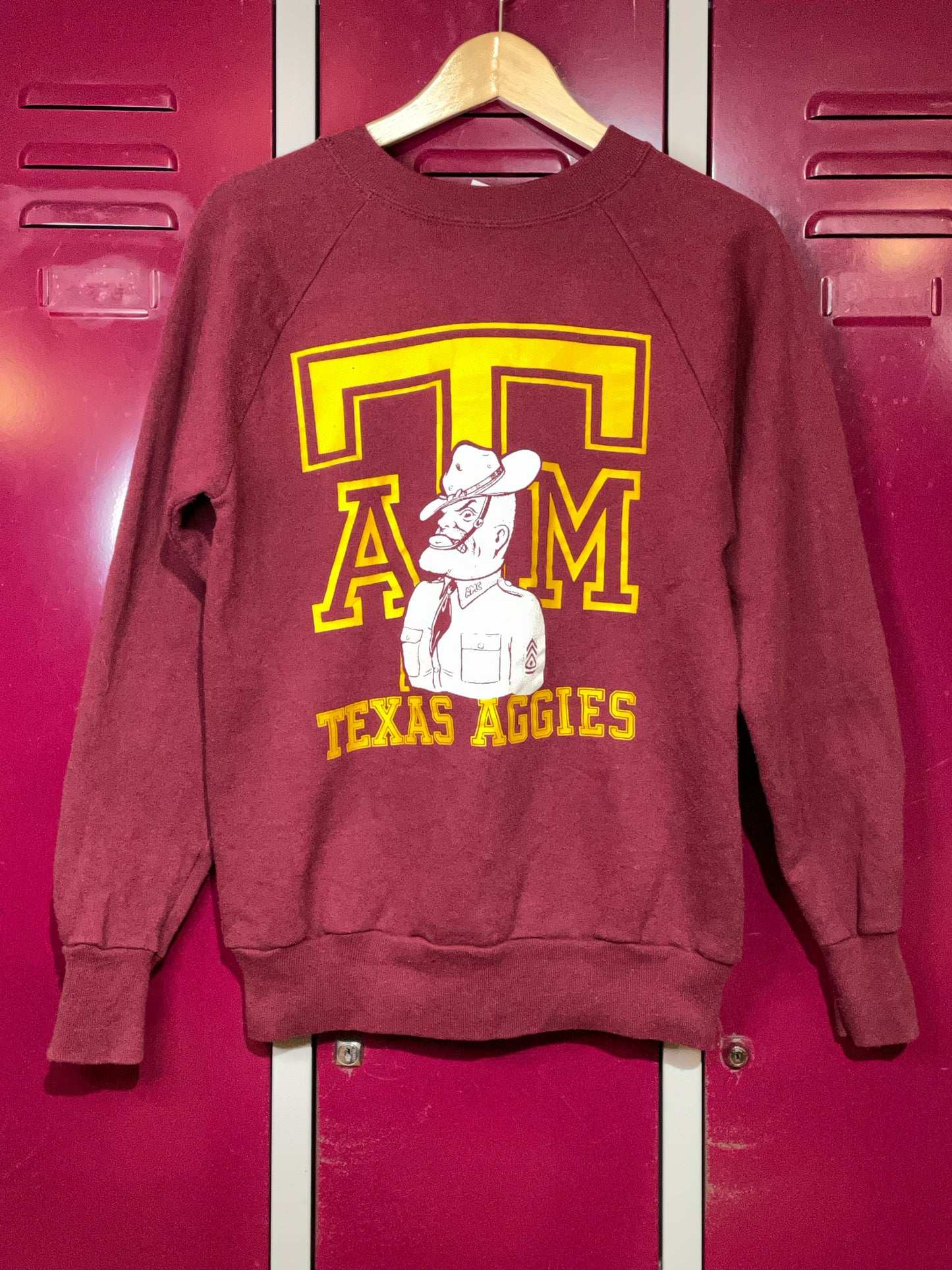 VINTAGE TEXAS AGGIES UNIVERSITY FOOTBALL US CREWNECK SWEATSHIRT  SZ: M