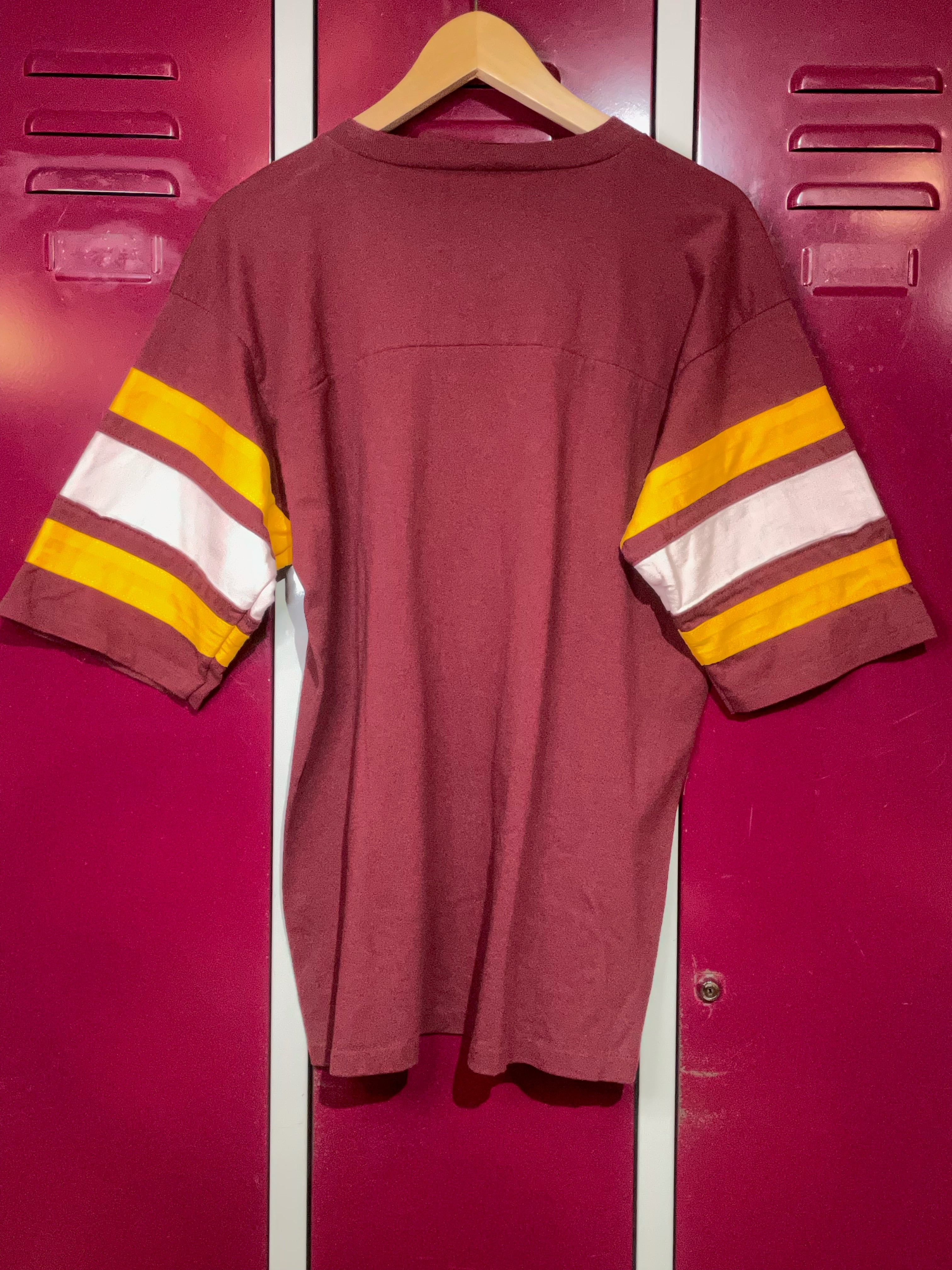 VINTAGE 84s Washington Redskins authentic Logo 7 NFL Football Jersey-T-Shirt L-USA Made