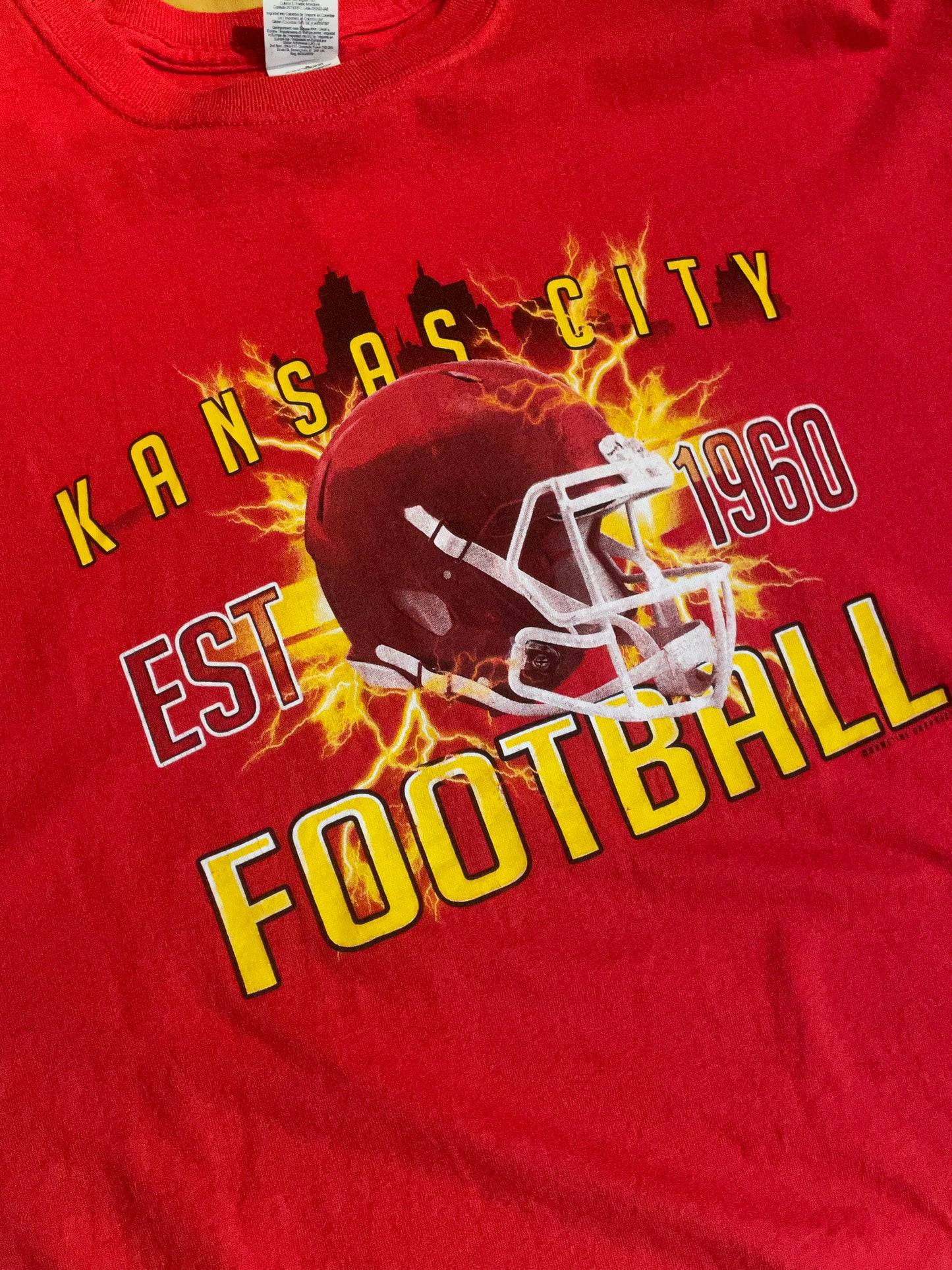 KANSAS CITY CHIEFS NFL FOOTBALL T-SHIRT  SZ: XL
