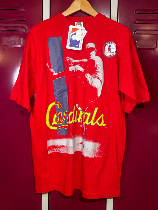 "DS" VINTAGE PRO ONE 1992 ST. LOUIS CARDINALS MLB BASEBALL  T-SHIRT  SZ: XL