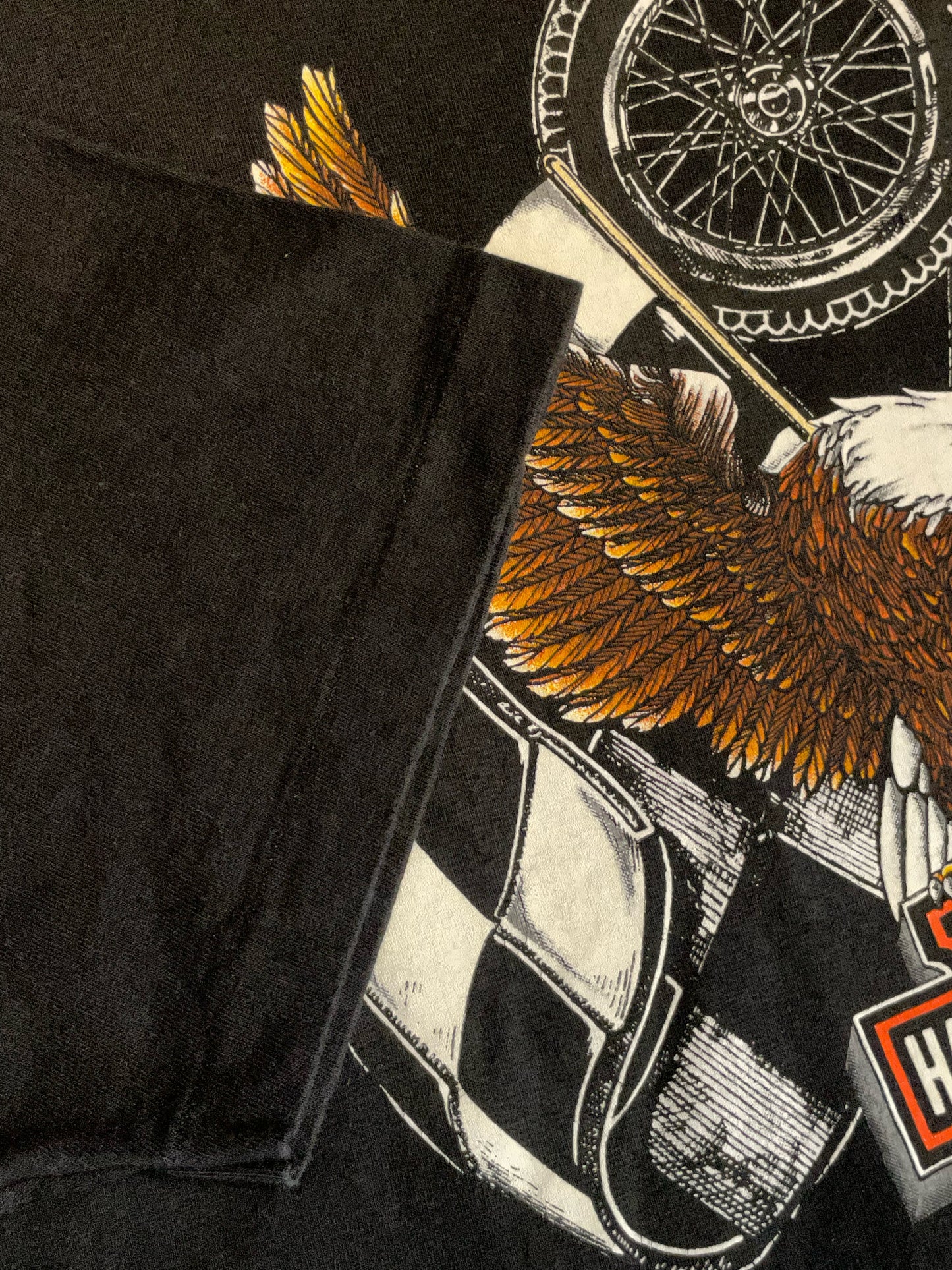 VINTAGE 90S EAGLE HARLEY DAVIDSON MOTOR CYCLES T-SHIRT  SZ: XL