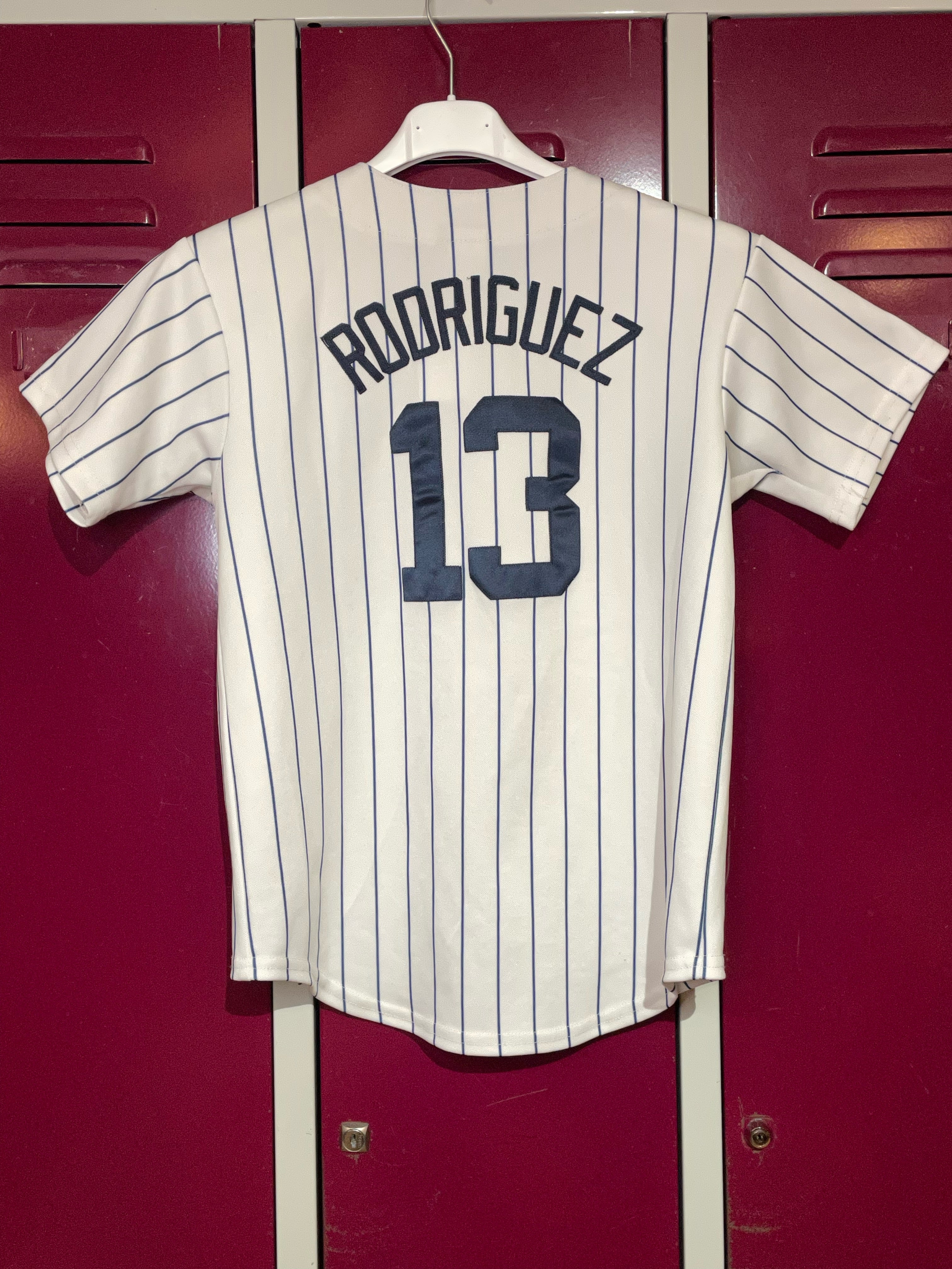 KIDS MAJESTIC NEW YORK YANKEES ALEX RODRIGUEZ MLB BASEBALL JERSEY Stay Alive vintage store