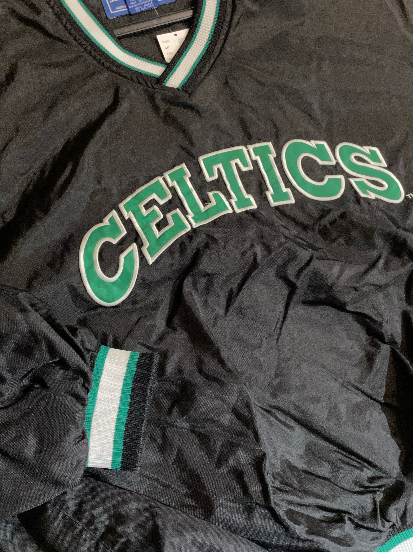 VINTAGE 90s STARTER BOSTON CELTICS PULLOVER WINDBREAKER JACKET  SZ: XL